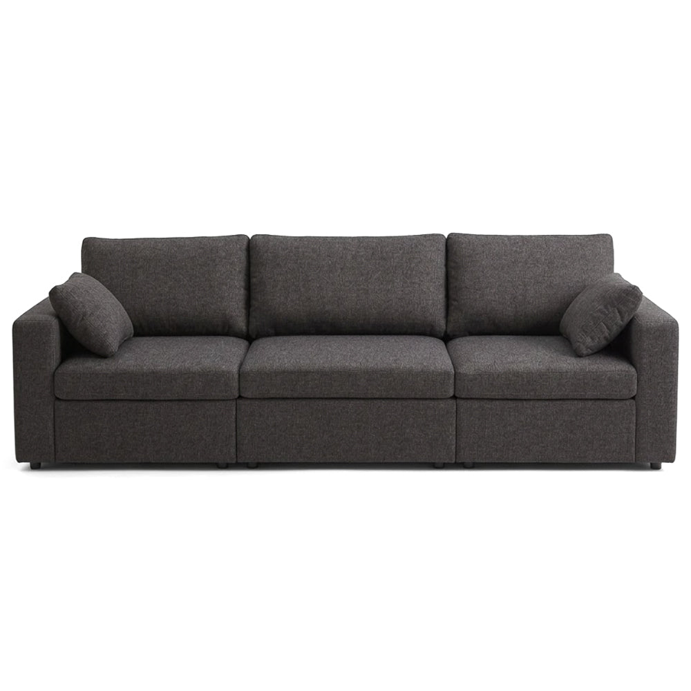 Texas Modern 3-Piece Modular Sofa - Dark Gray