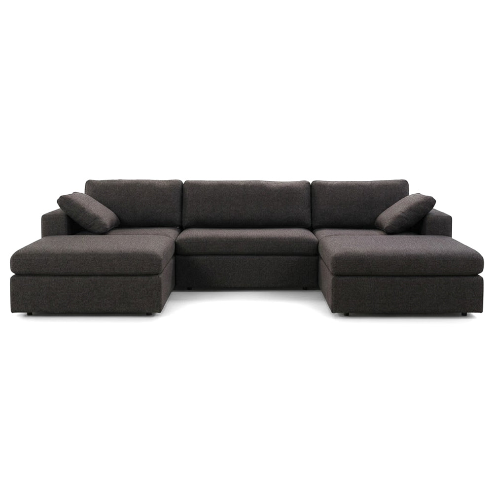 Texas Modern 5-Piece Modular Sofa - Dark Gray