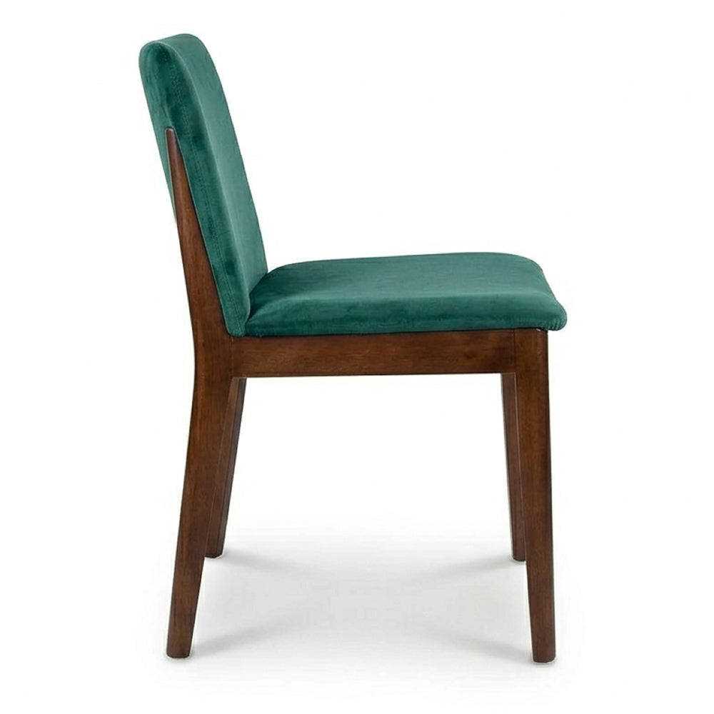 Virginia Dining Chair Green Velvet - Set of 2