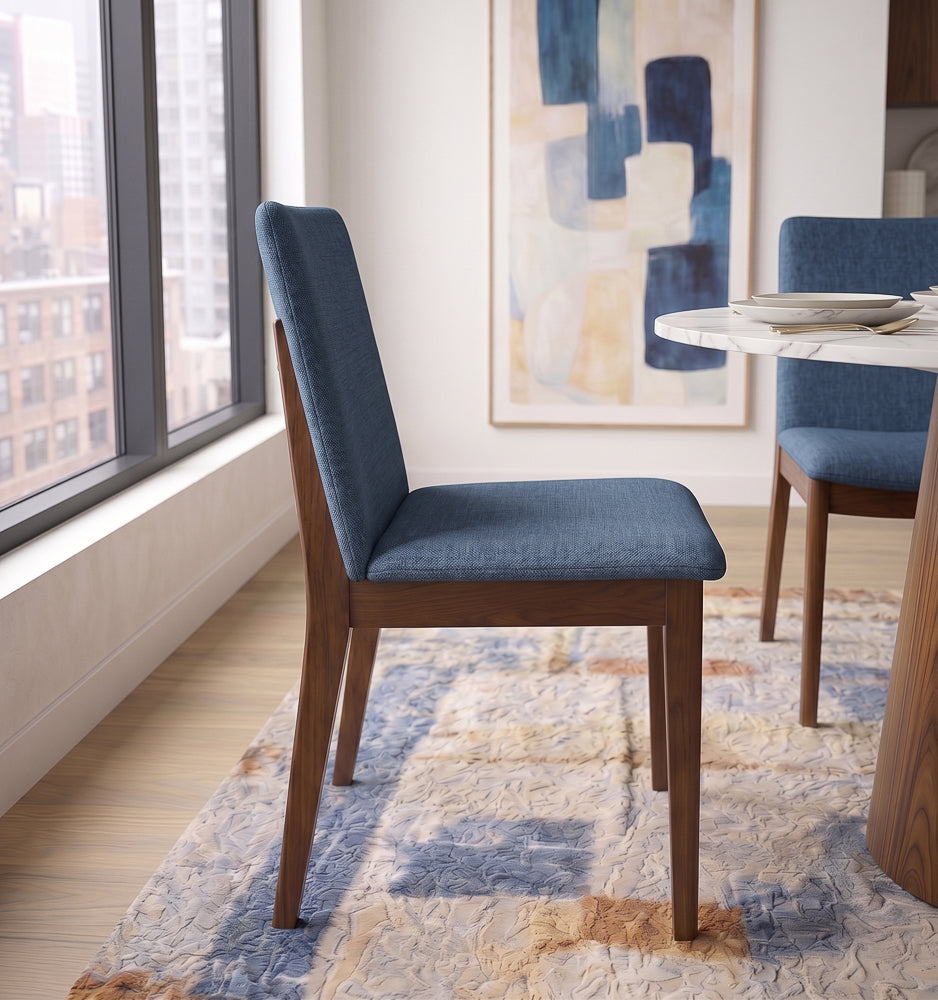 Virginia Navy Blue Dining Chair - Set of 2