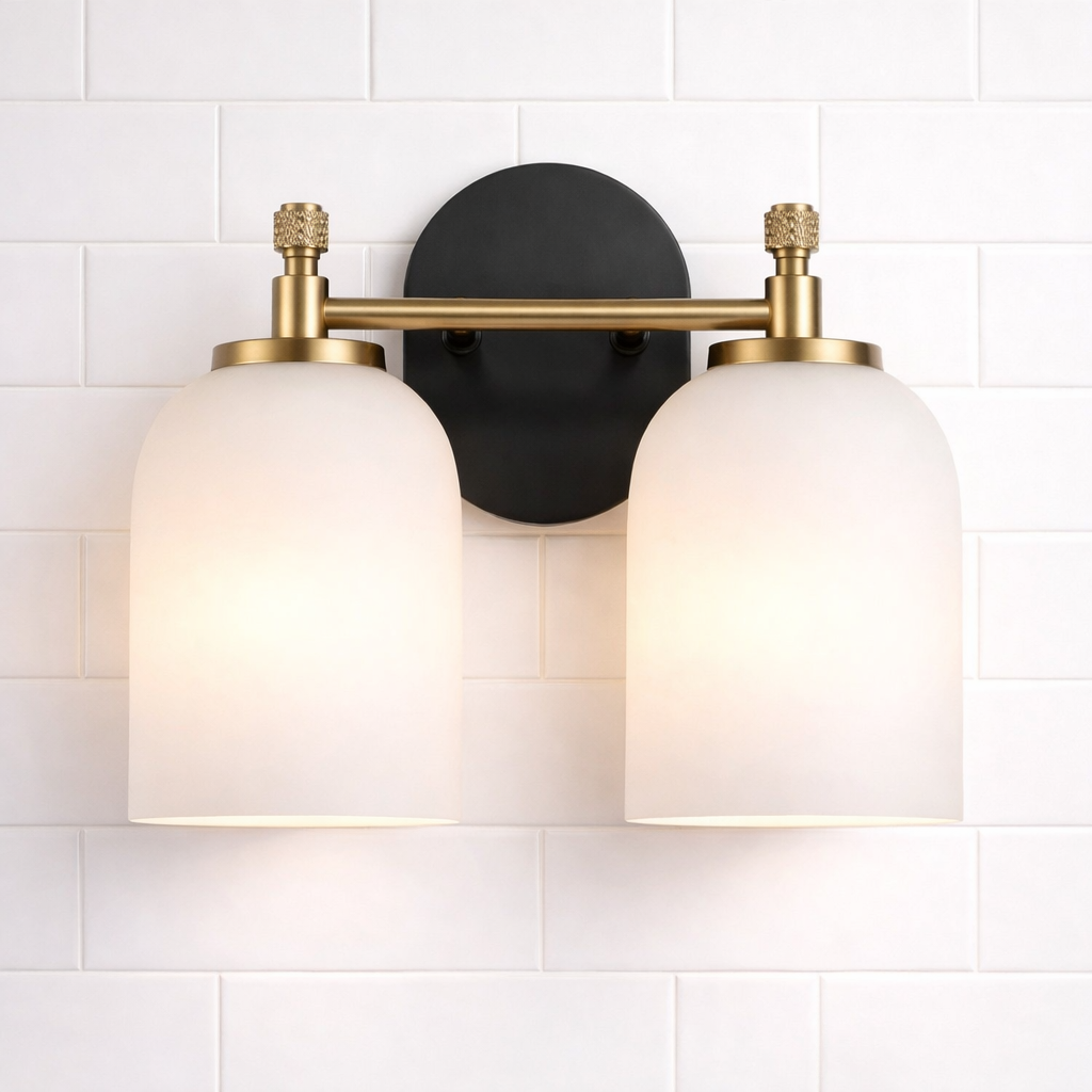 Vortex Two Lights Vanity Wall Sconce