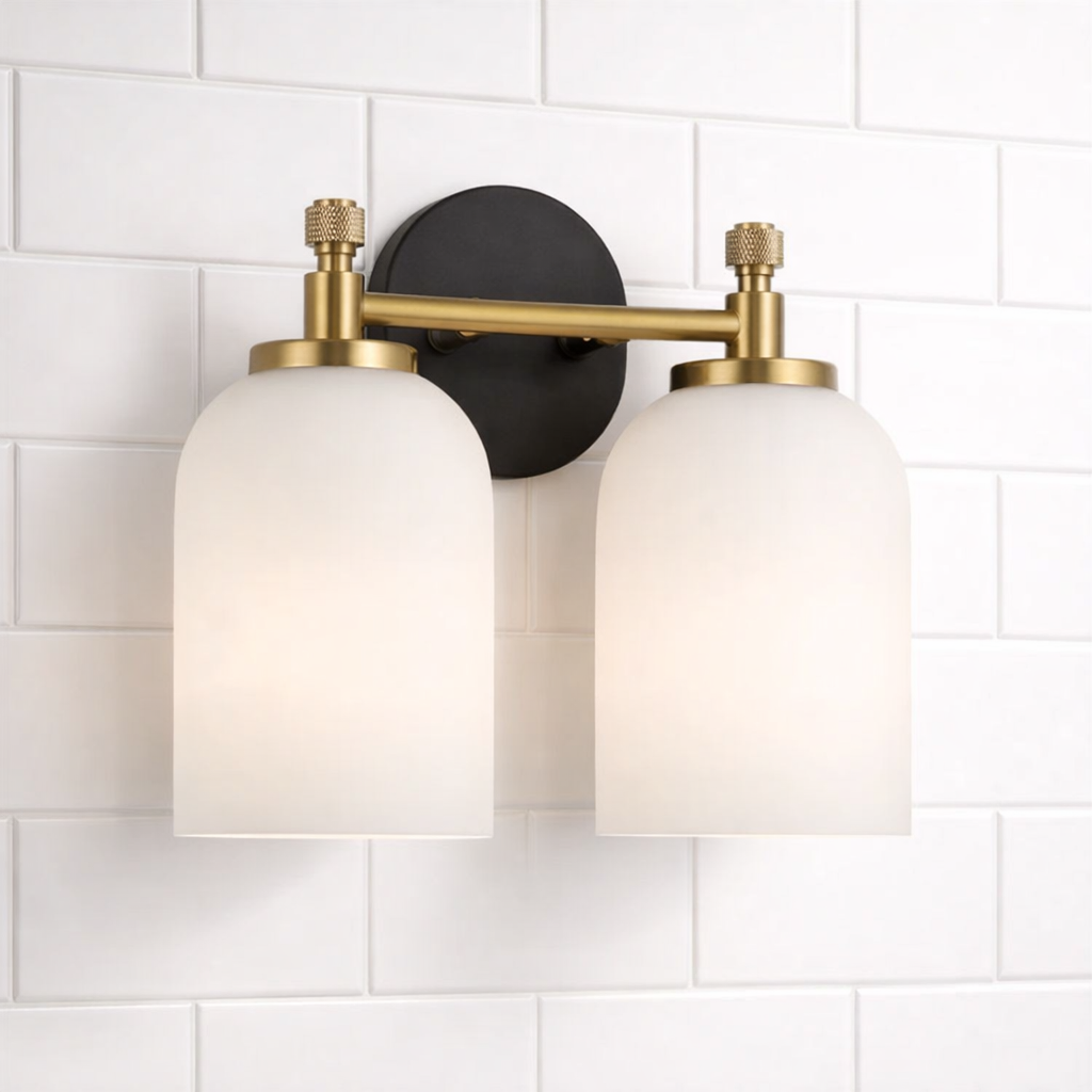 Vortex Two Lights Vanity Wall Sconce
