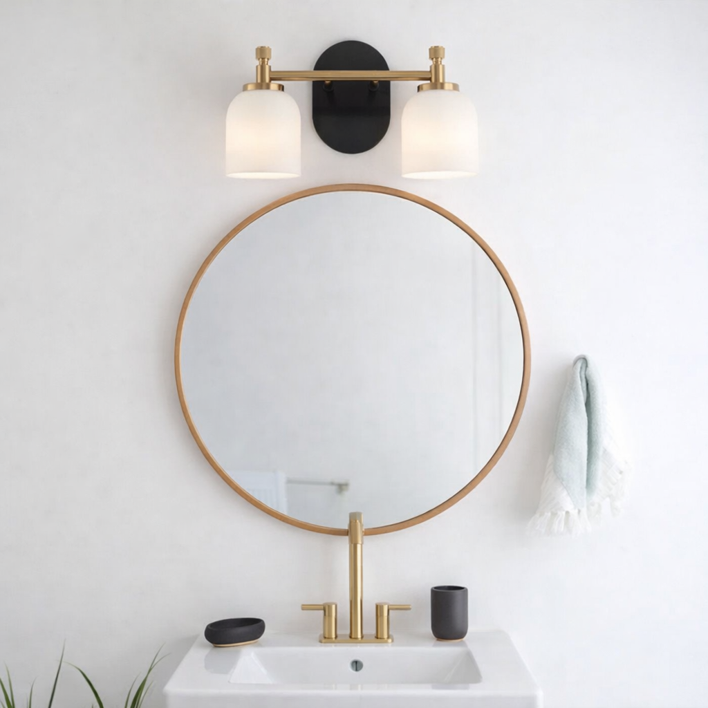 Vortex Two Lights Vanity Wall Sconce