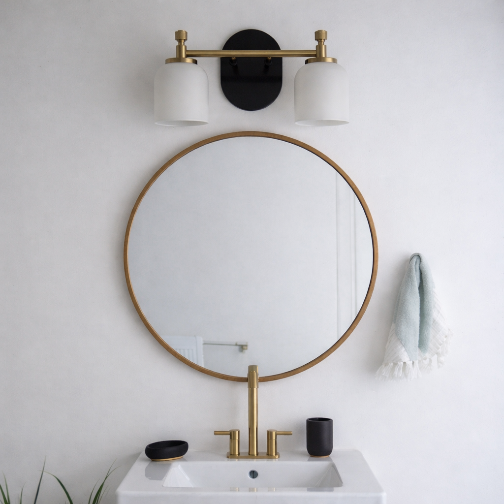 Vortex Two Lights Vanity Wall Sconce