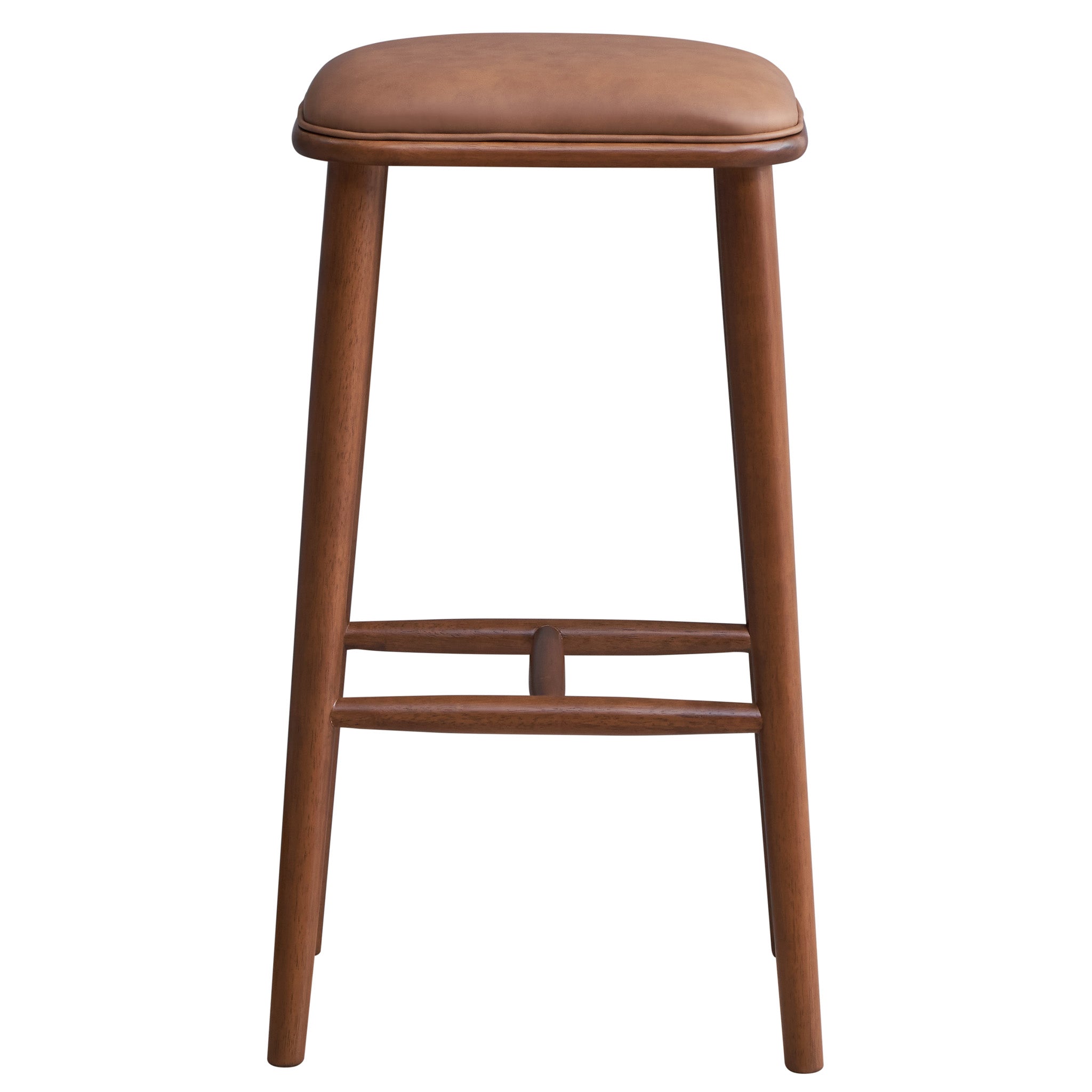 Westbury Walnut Vegan Leather Bar Stool