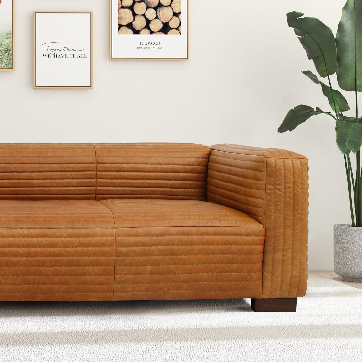 Winfield Leather Sofa - New York Modern Furniture