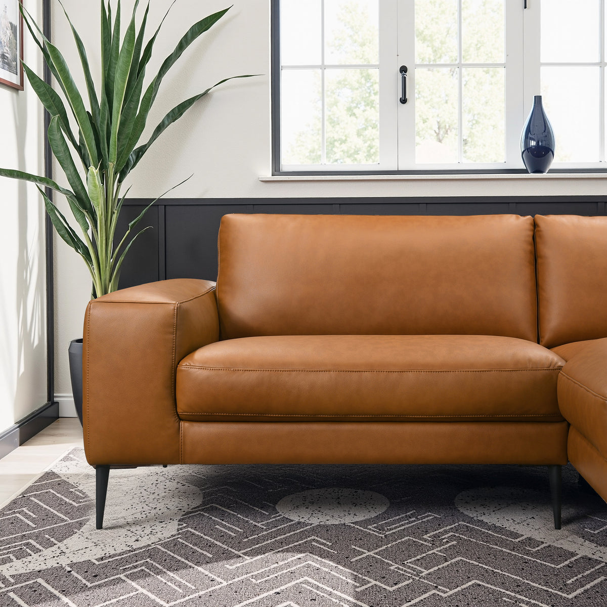 Dillon Vegan Leather Sectional Sofa - New York Modern Furniture