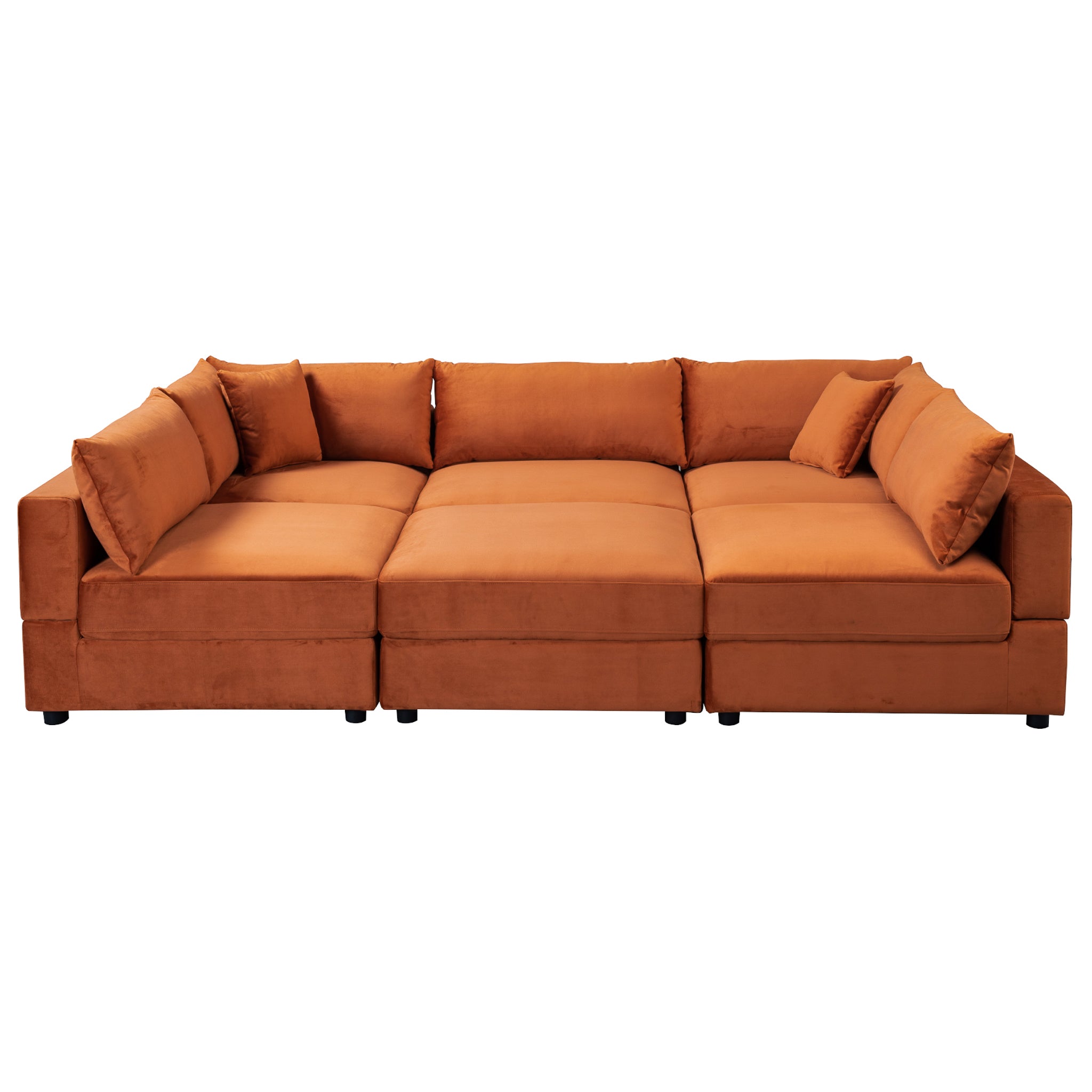 Adriana Velvet Modular Sofa - New York Modern Furniture