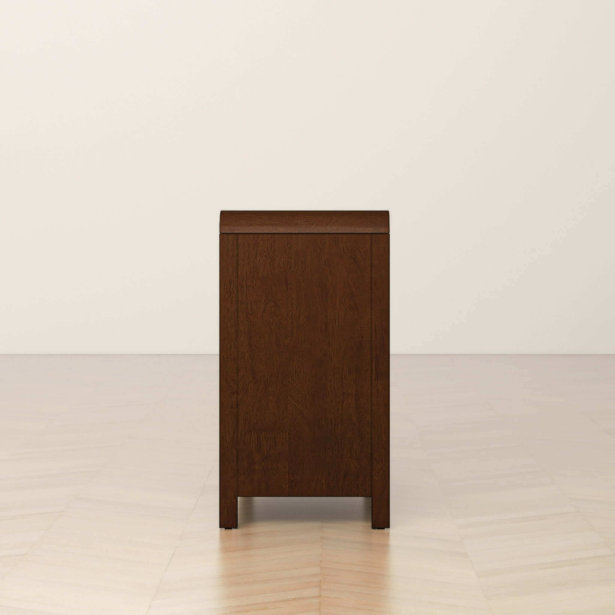 Anton Mid-Century Walnut 6-Drawer Nightstand - New York Modern Furniture
