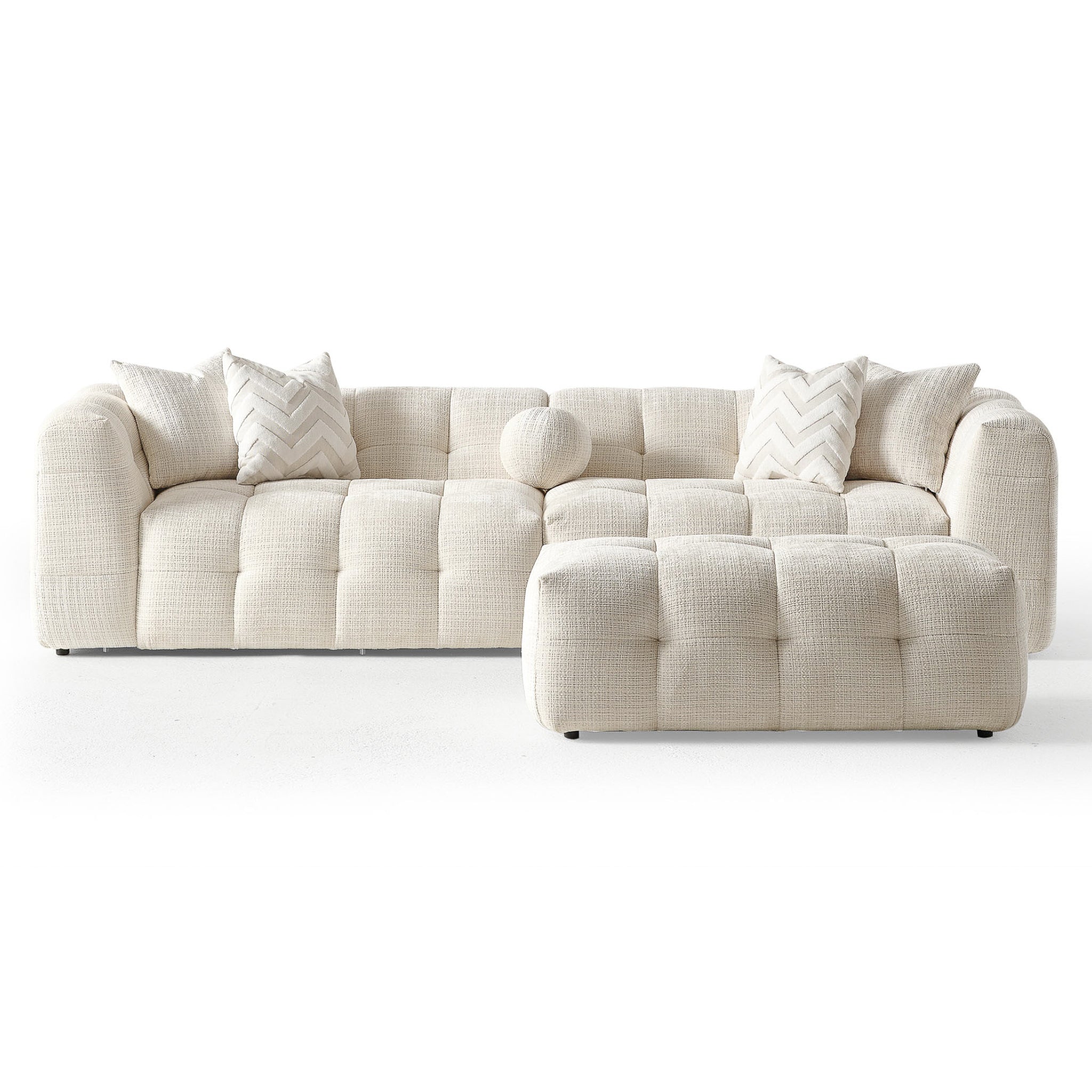 Arhaus Chenille Modular Sectional Sofa - New York Modern Furniture