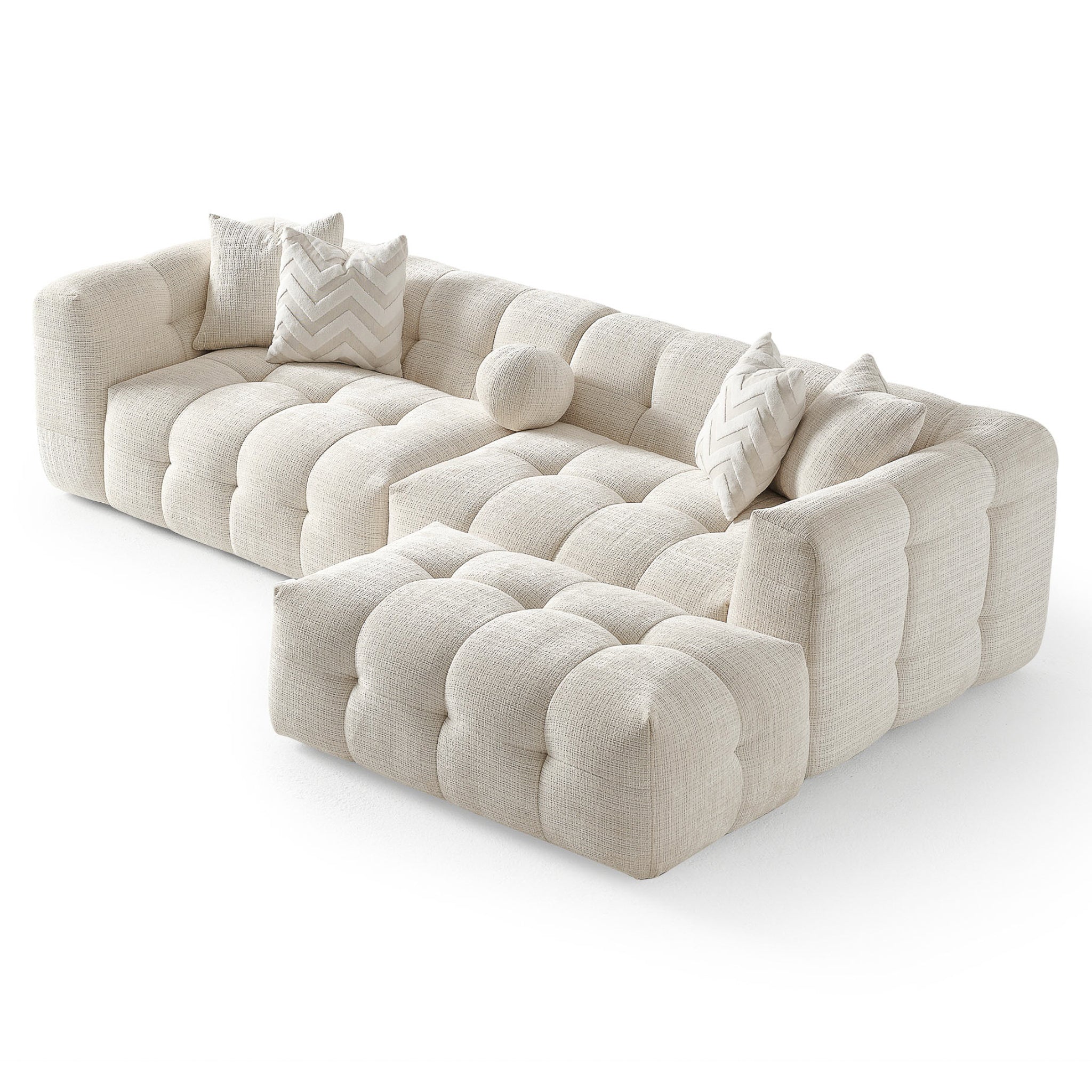Arhaus Chenille Modular Sectional Sofa - New York Modern Furniture