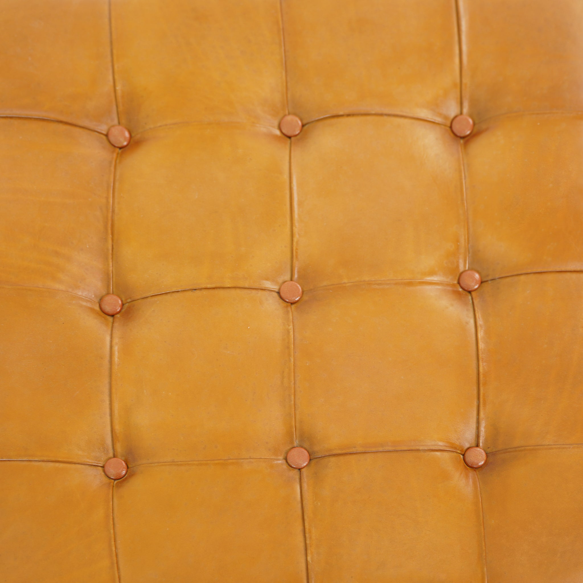 Bettle Leather Ottoman