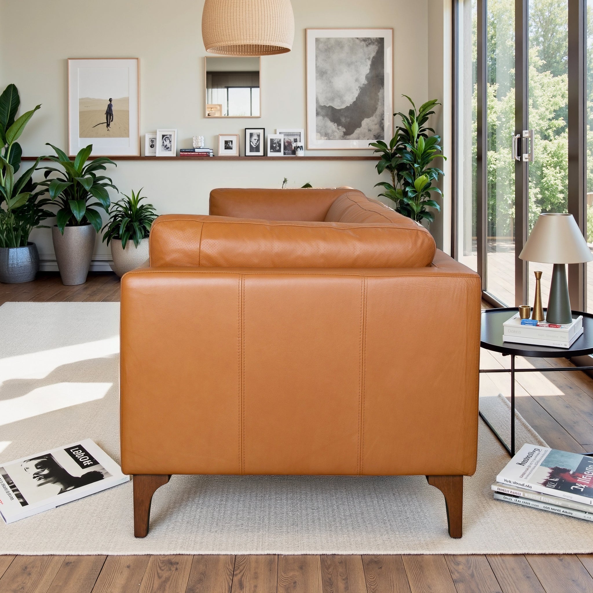 Brixton Premium Top-Grain Leather 3-Seater Sofa - New York Modern Furniture