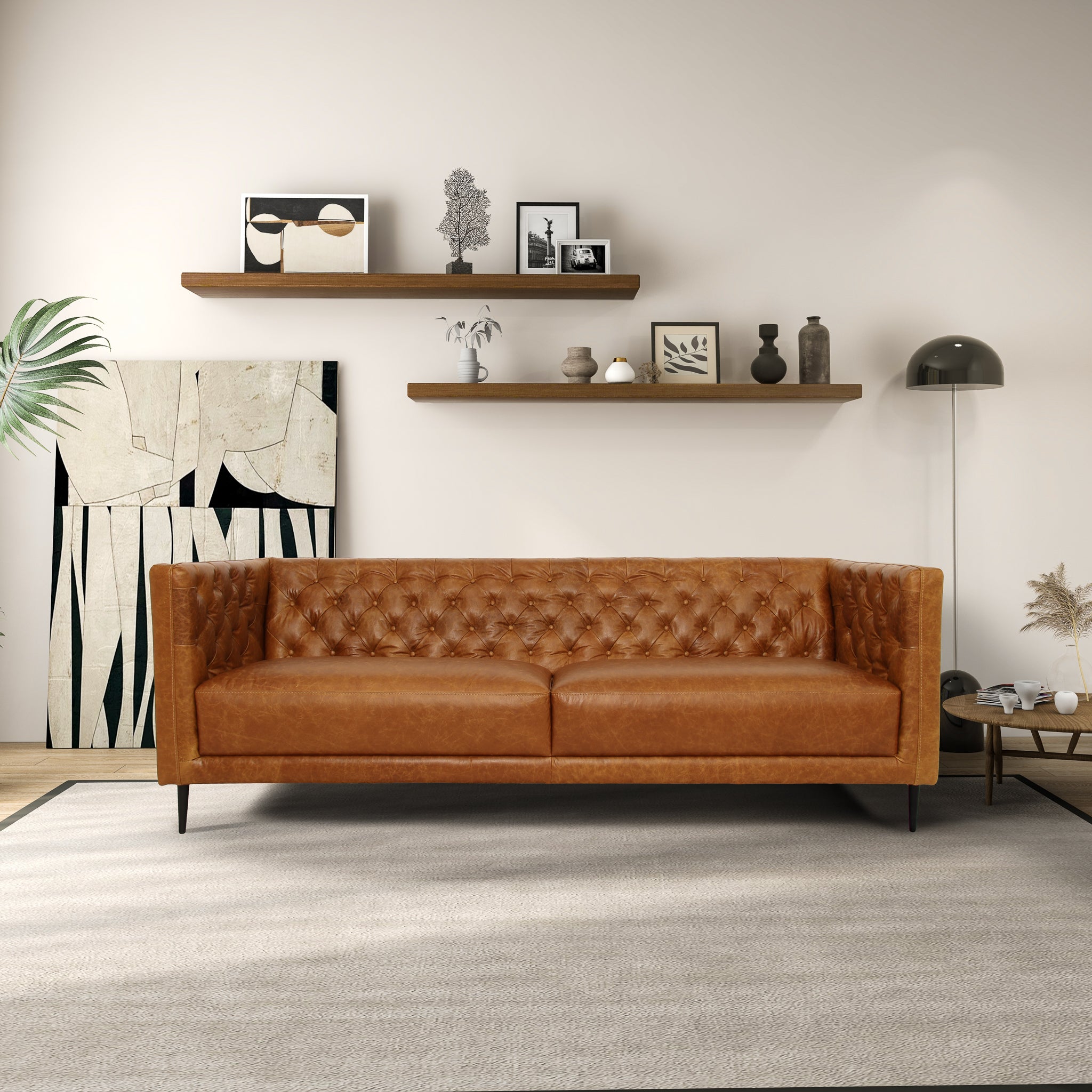 Burrow Leather Sofa - New York Modern Furniture