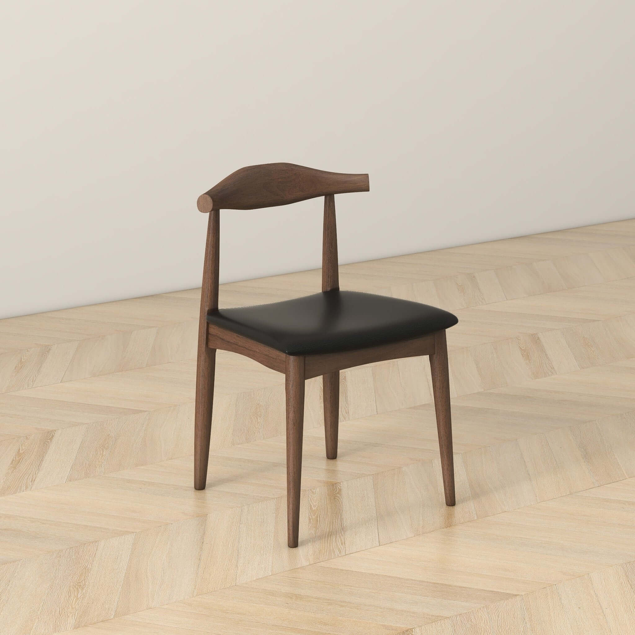 Cartigan Black Vegan Leather Dining Chair - New York Modern Furniture