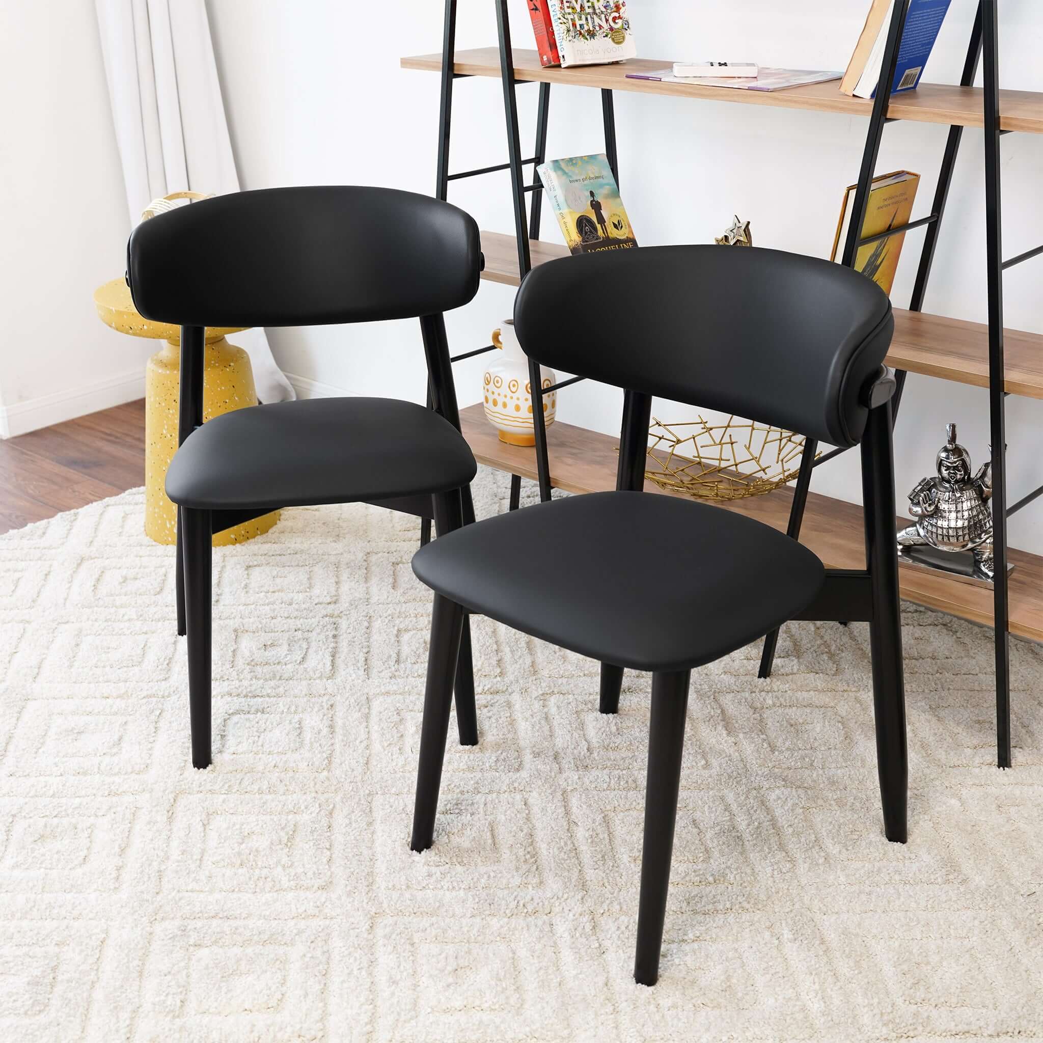 Crown Leather Dining Chair (Set of 2)