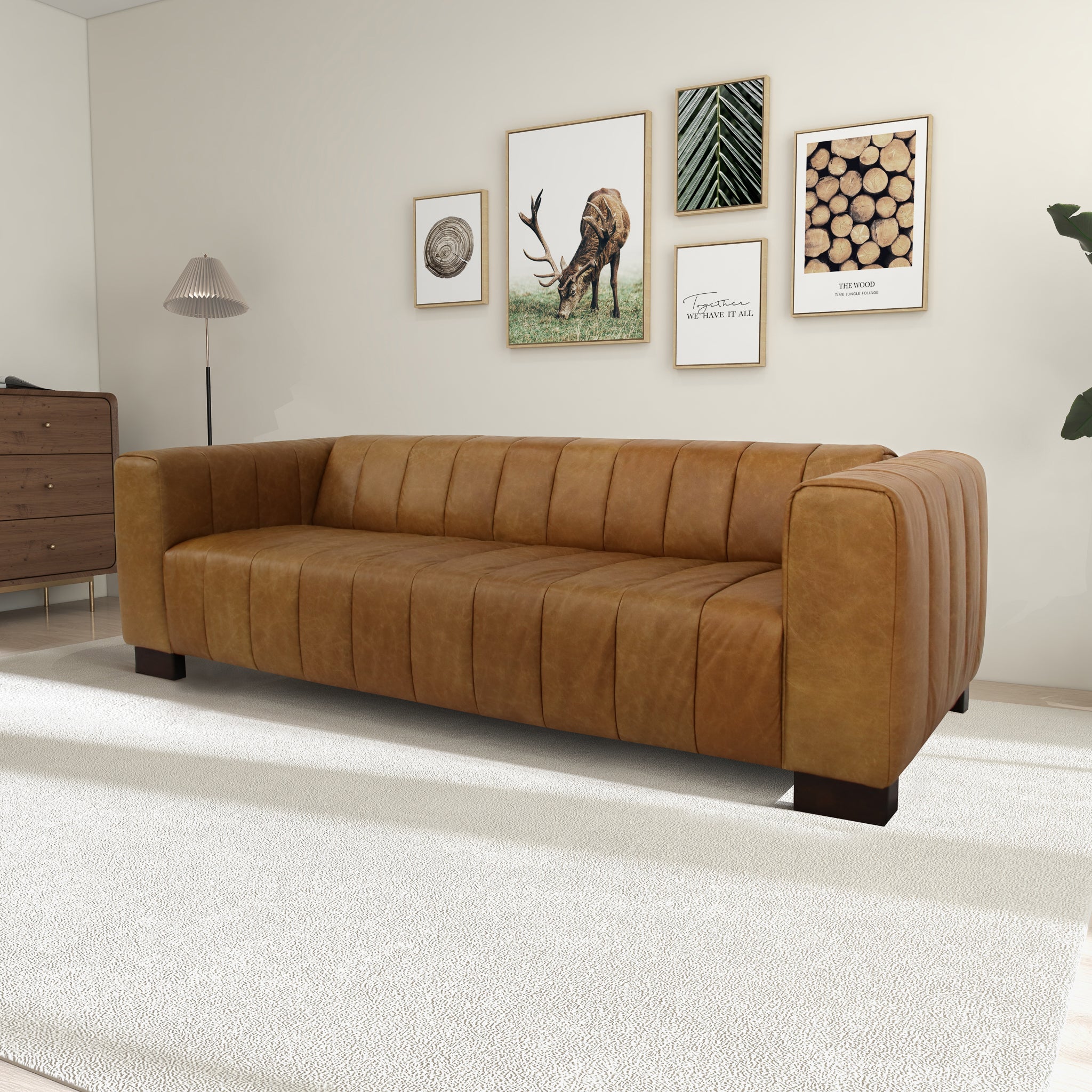 Devon Leather Sofa - New York Modern Furniture