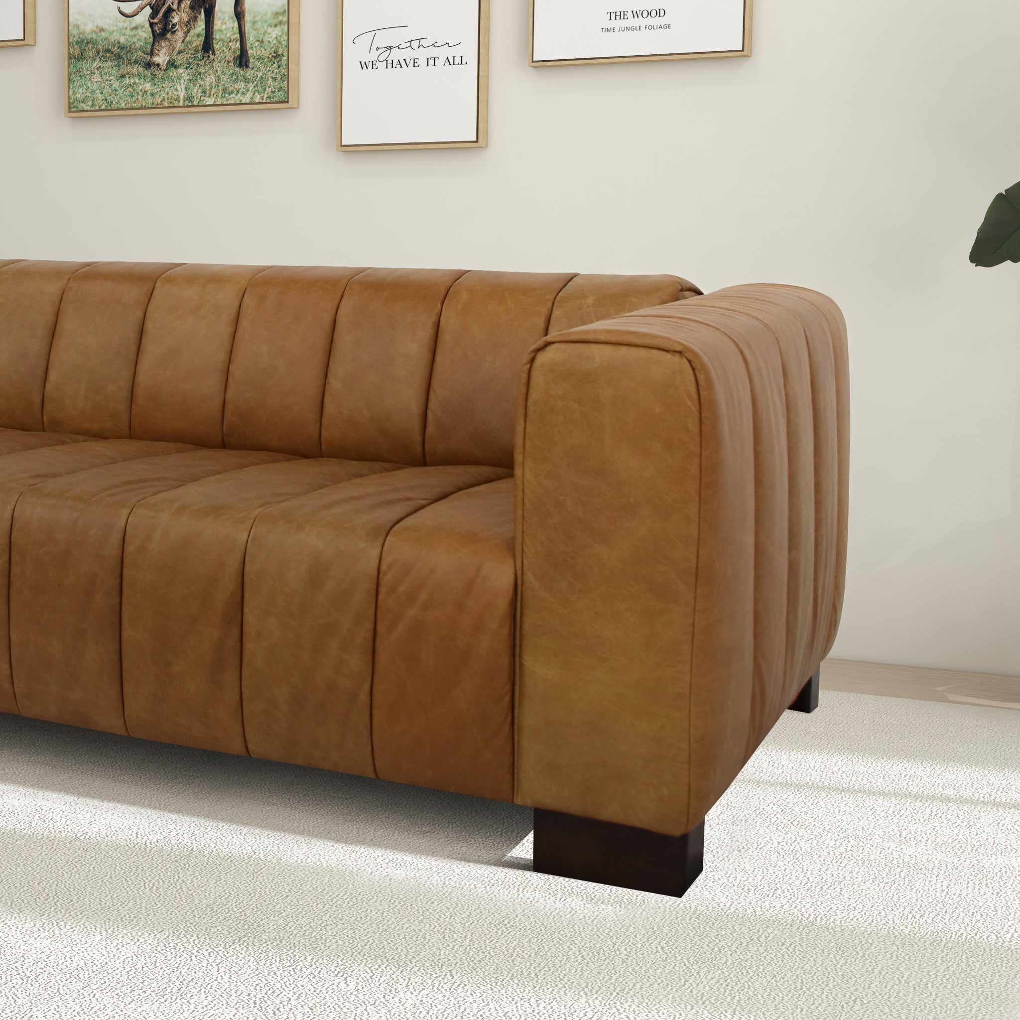 Devon Leather Sofa - New York Modern Furniture