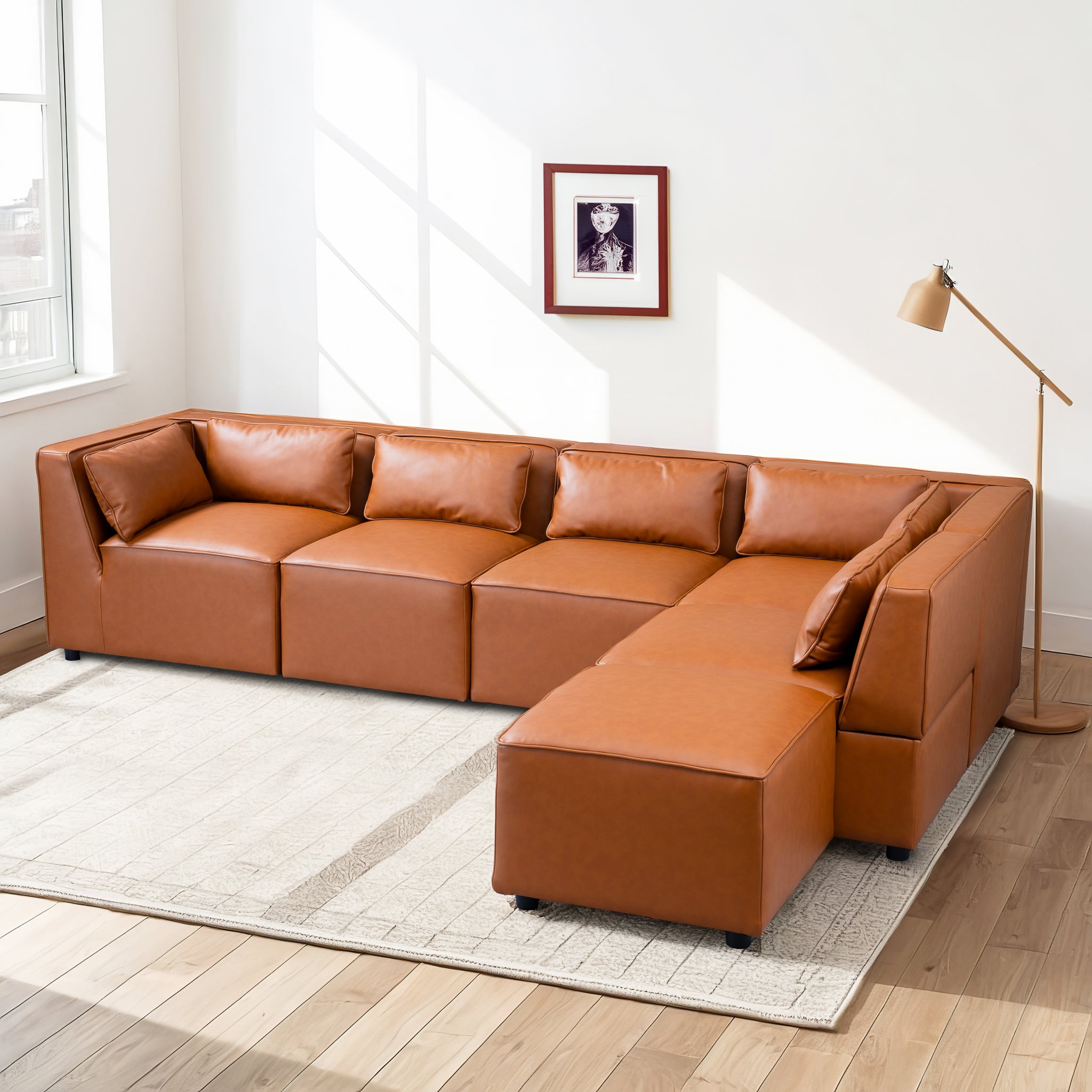 Ella Vegan Leather Modular Sofa - New York Modern Furniture