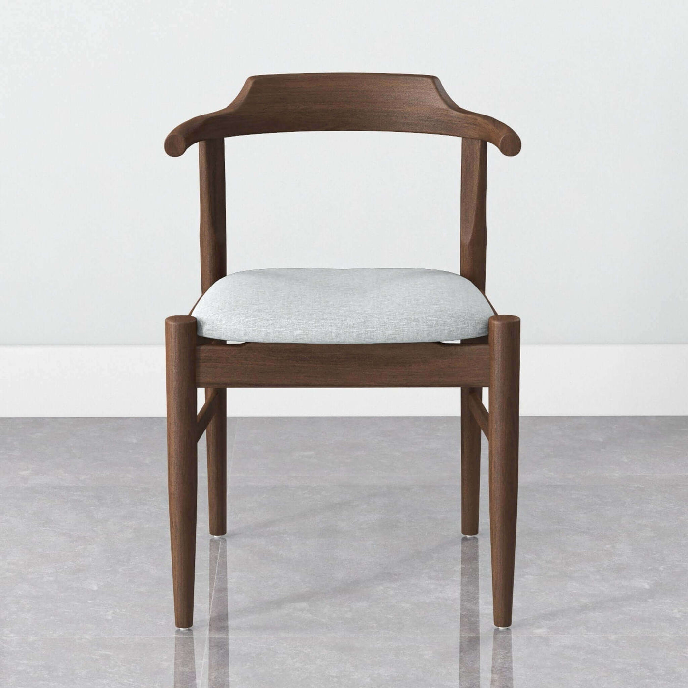 Ericsson Mid-Century Modern Linen Fabric Dining Chair