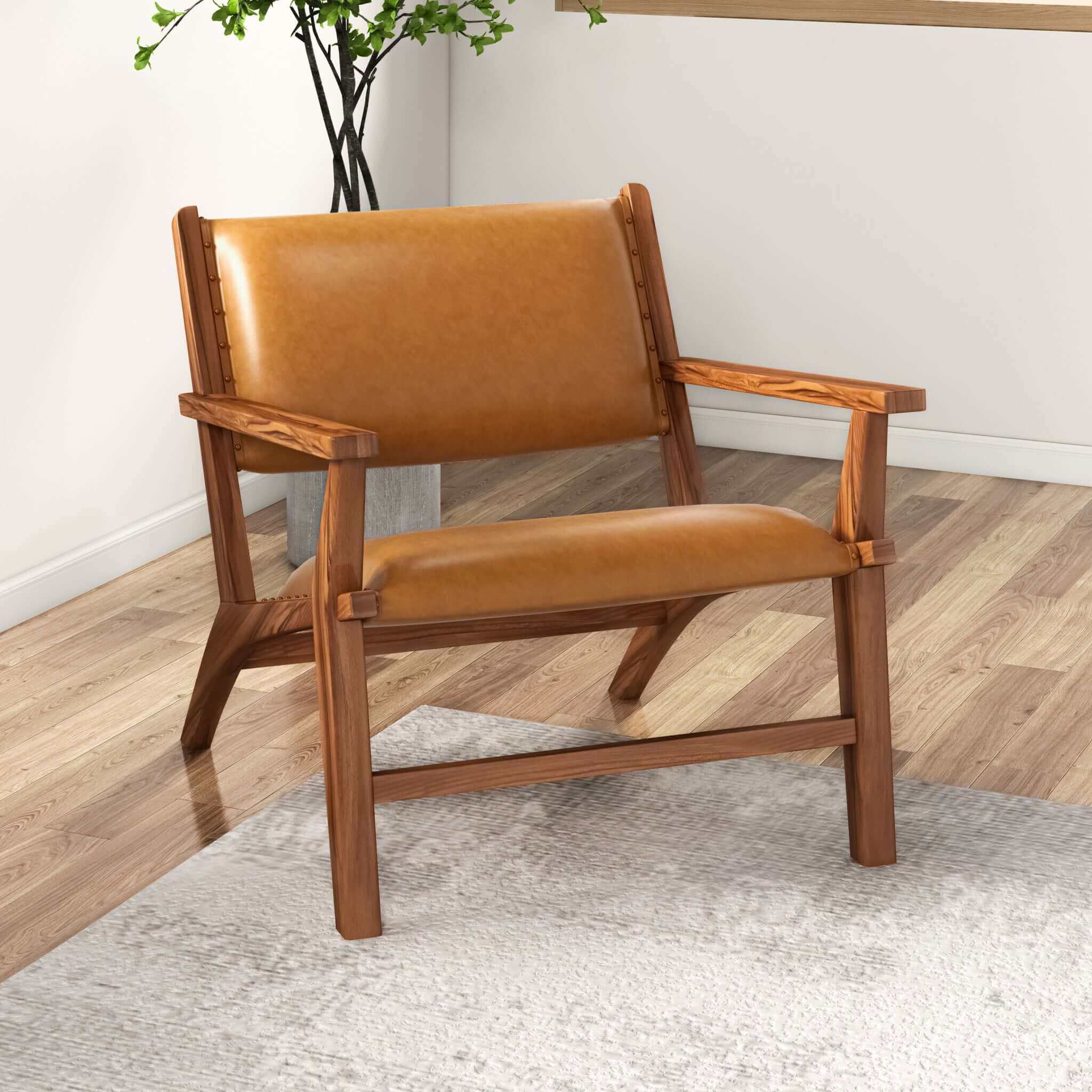 Erin Leather Lounge Chair - New York Modern Furniture