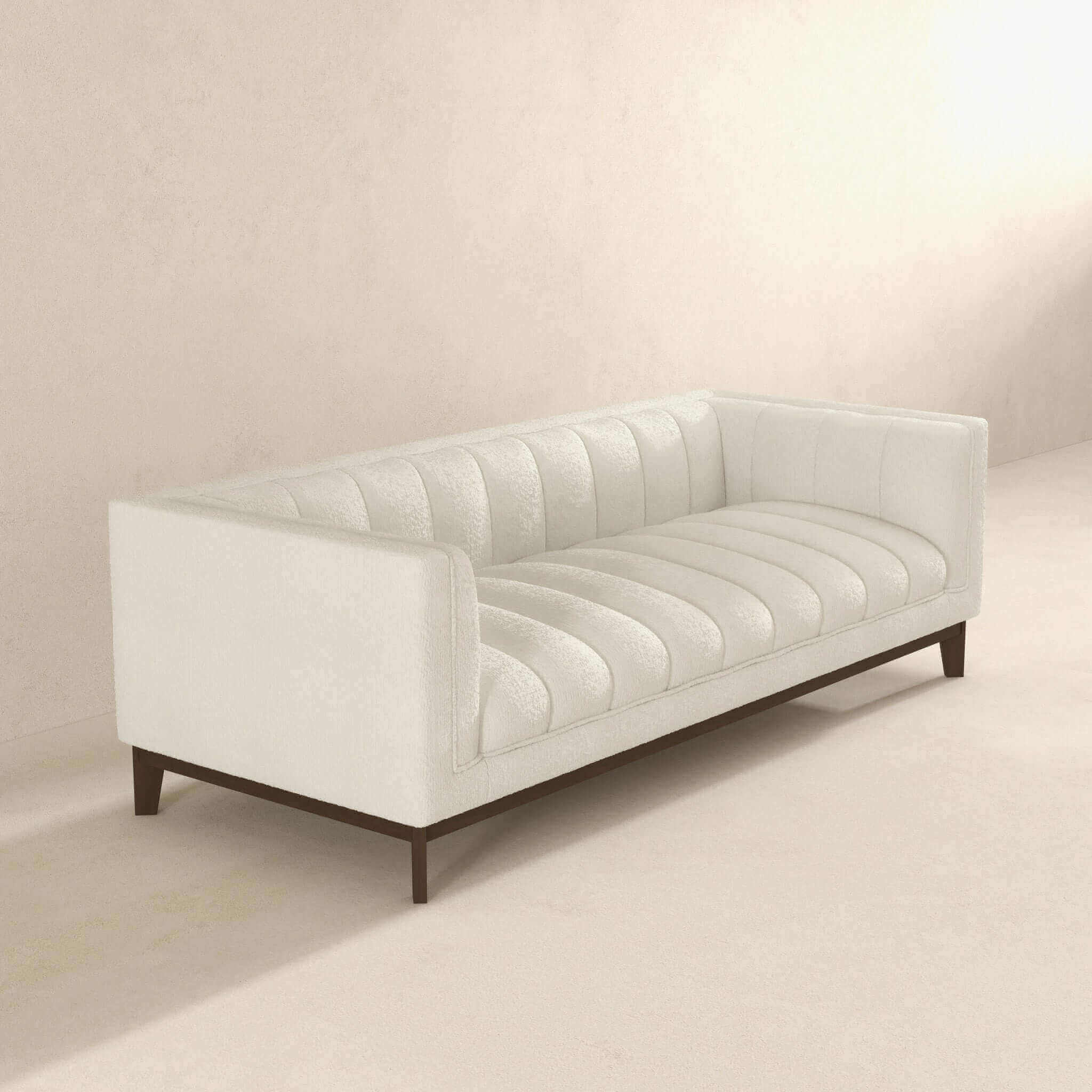 Greenpoint Luxury Living Room Boucle Upholstered Couch - New York Modern Furniture