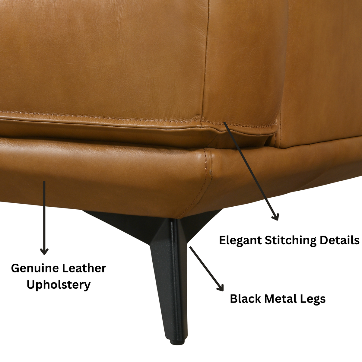 Harrison Leather Sofa - New York Modern Furniture