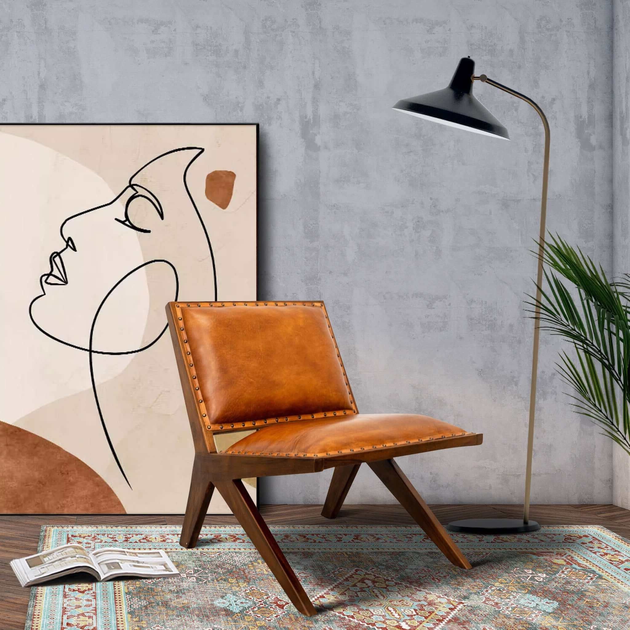 James Leather Lounge Chair - New York Modern Furniture