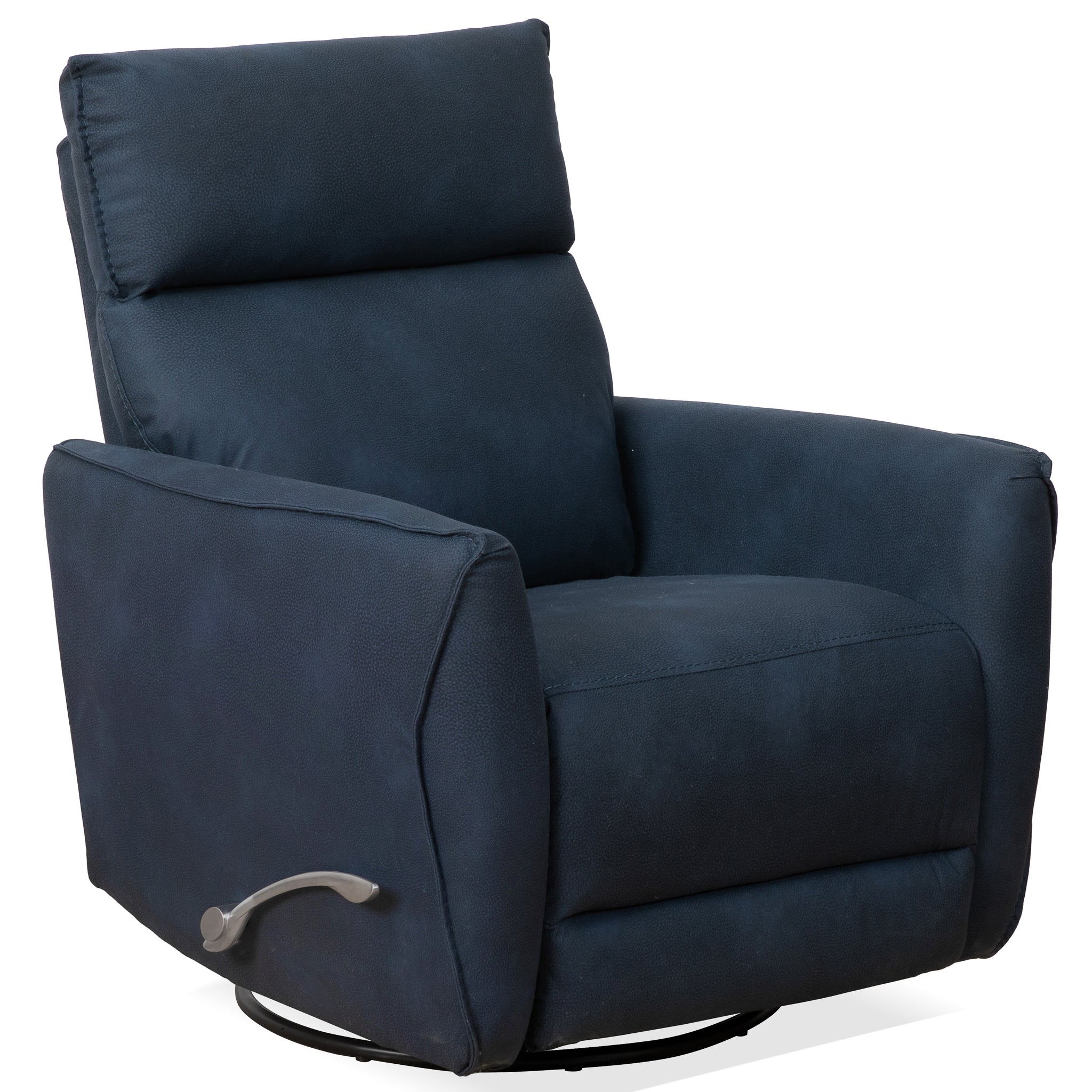 Knox Suede Swivel Glider Recliner Chair - New York Modern Furniture