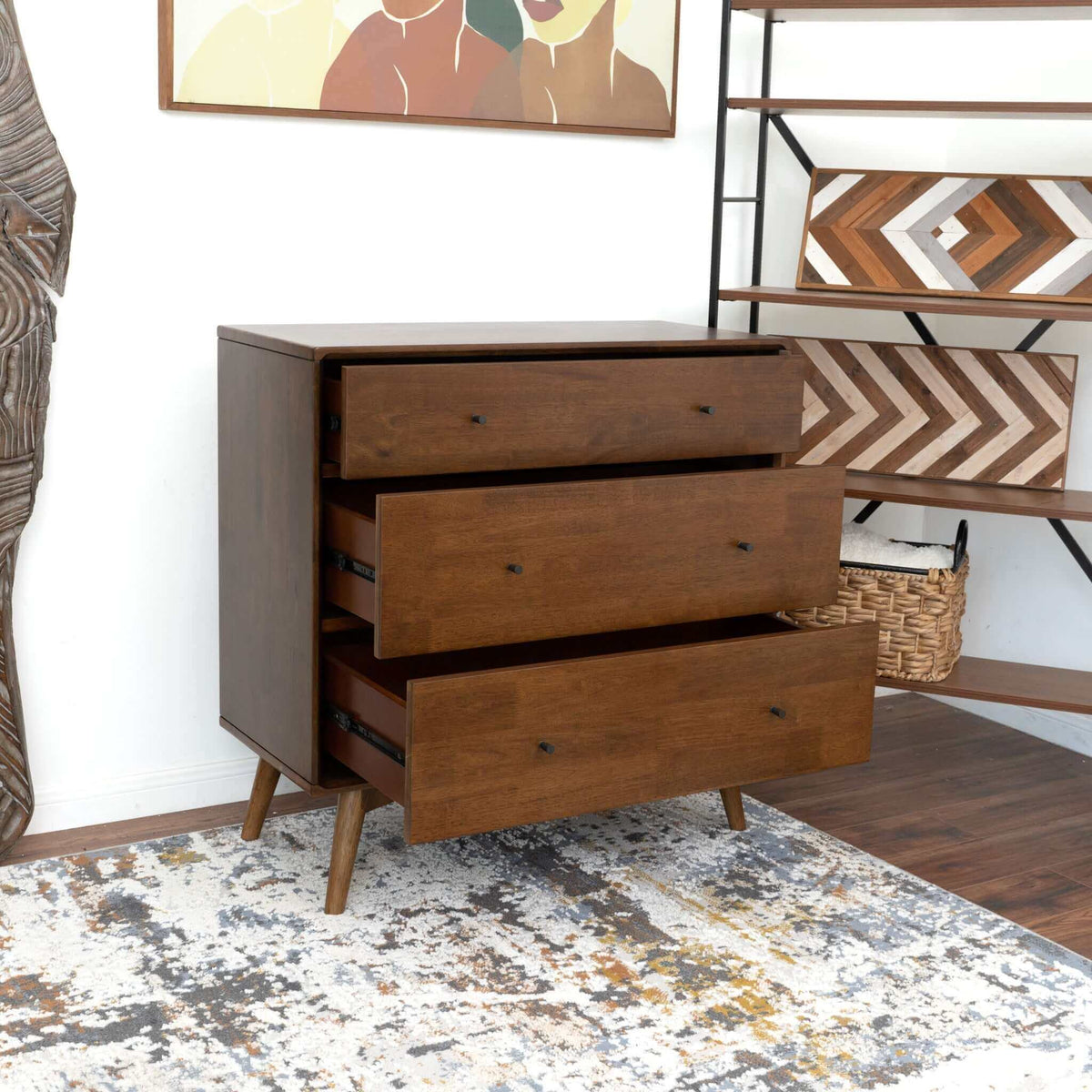 Luca Mid-Century Modern Solid Wood Dresser | New York Modern Furniture