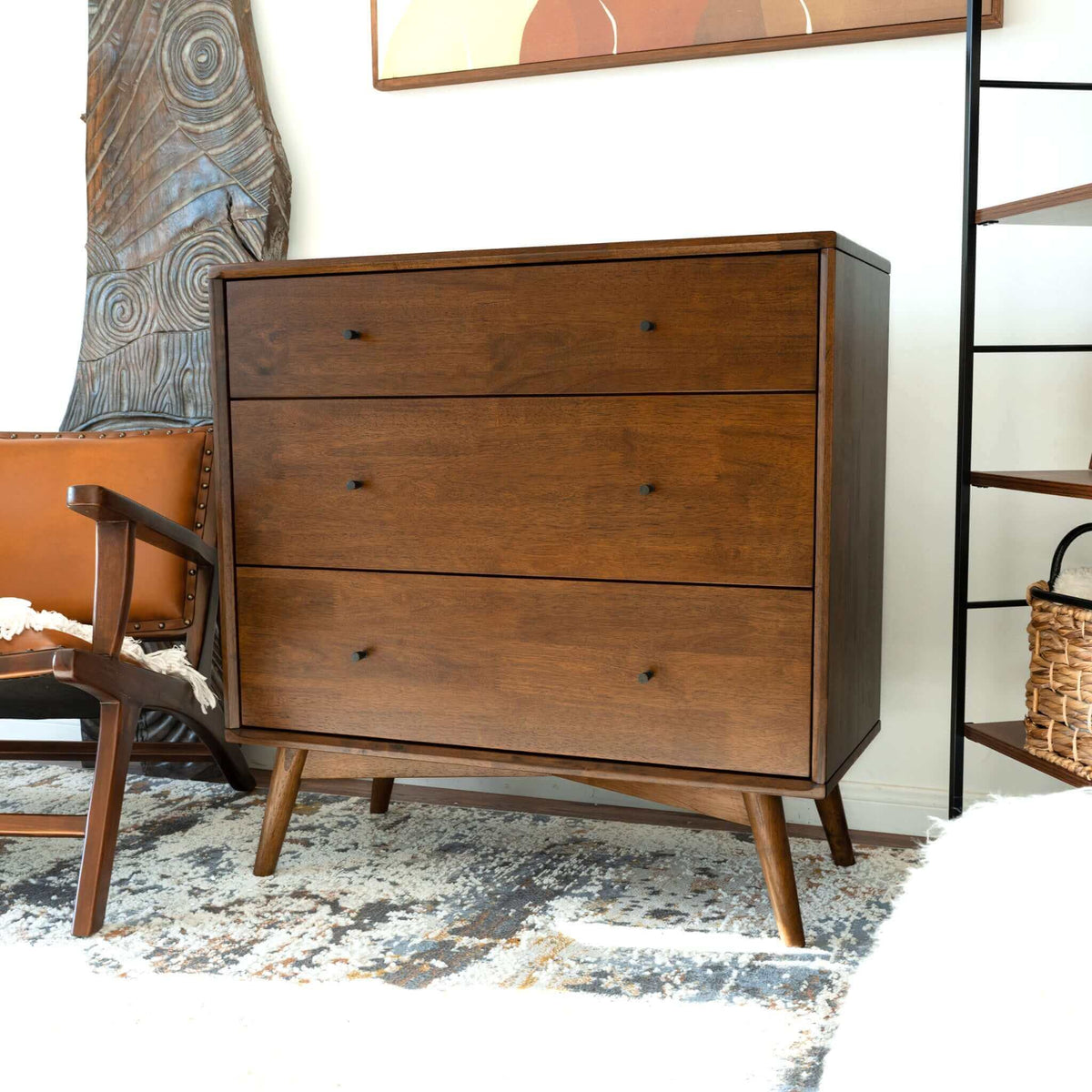 Luca Mid-Century Modern Solid Wood Dresser | New York Modern Furniture