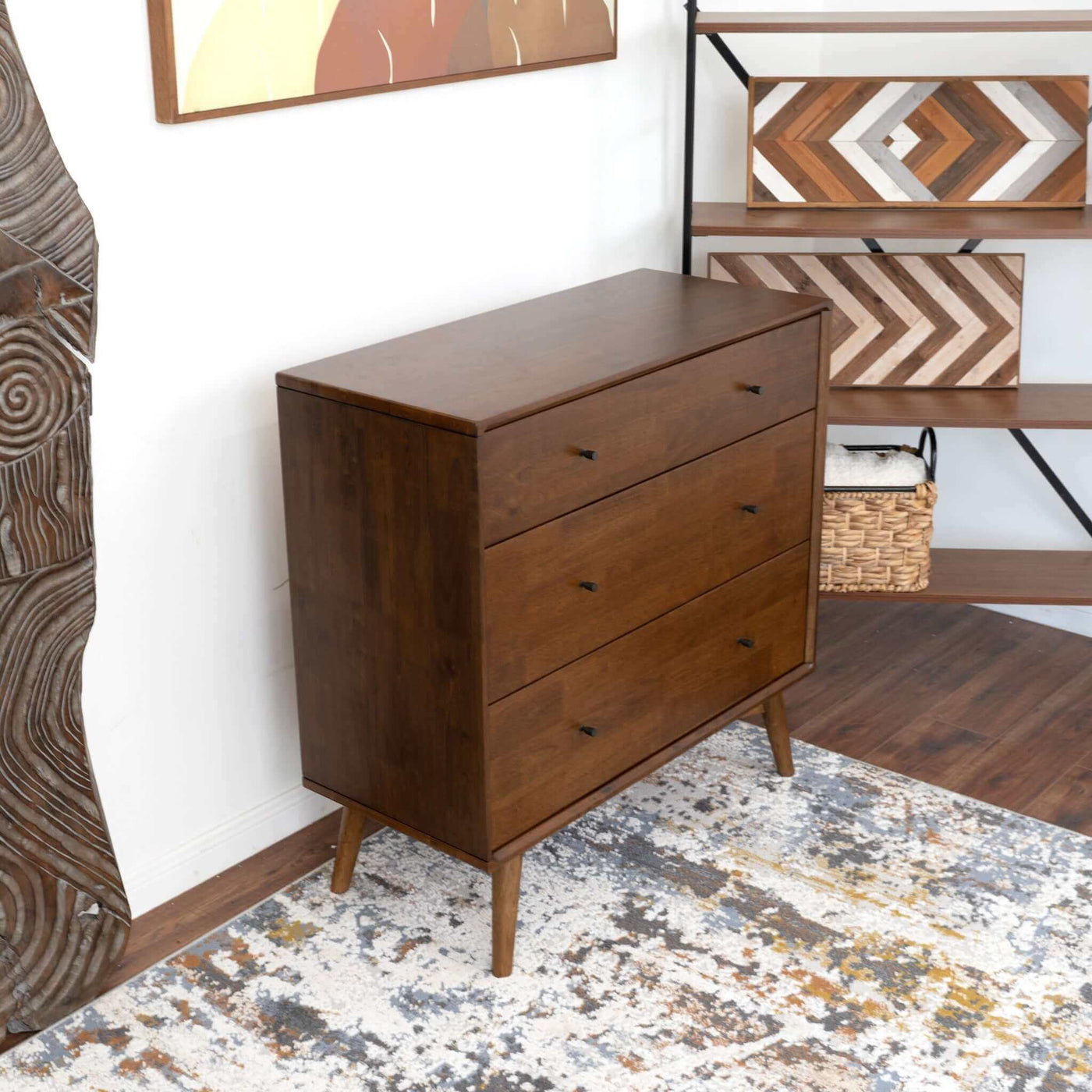 Luca Mid-Century Modern Solid Wood Dresser | New York Modern Furniture