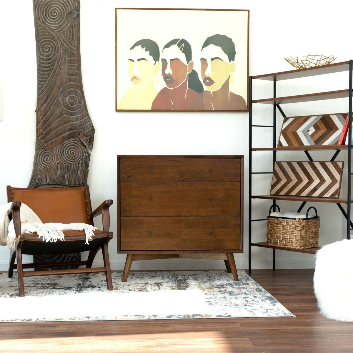 Luca Mid-Century Modern Solid Wood Dresser | New York Modern Furniture