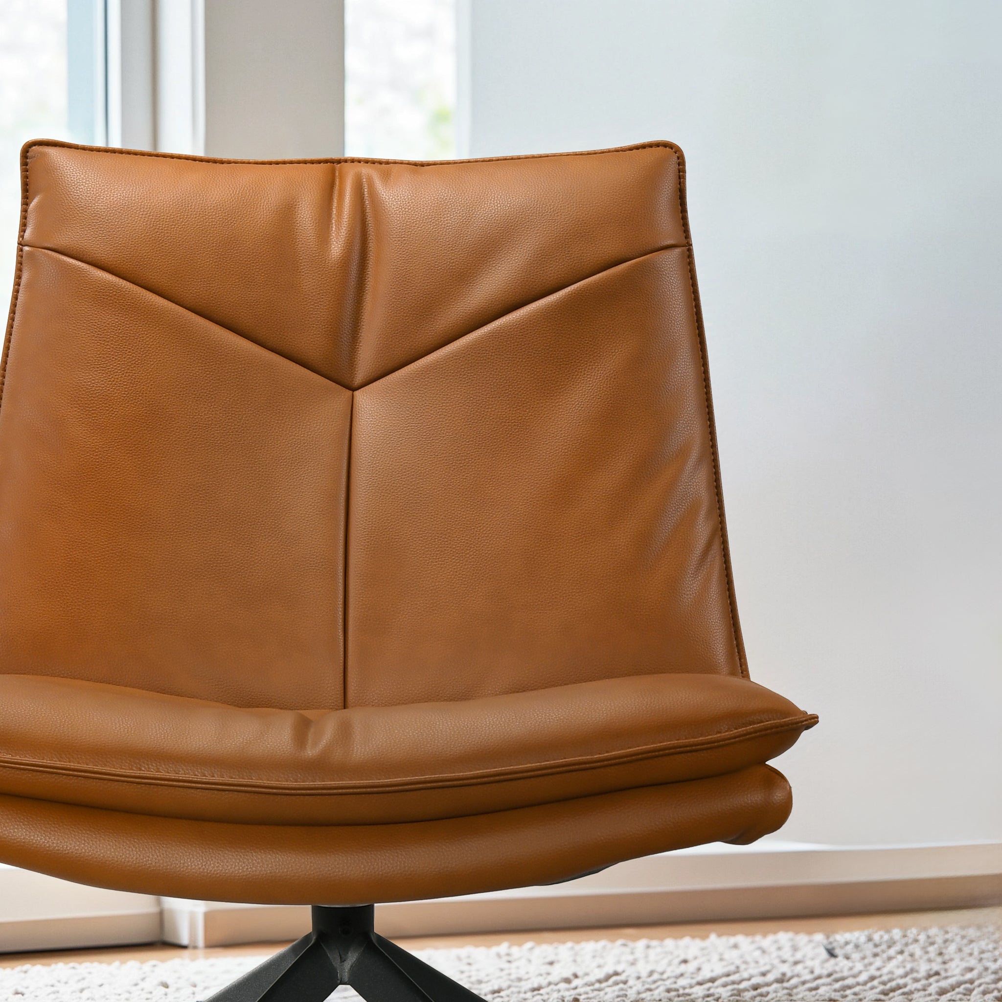 Novi Vegan Leather Swivel Chair - New York Modern Furniture