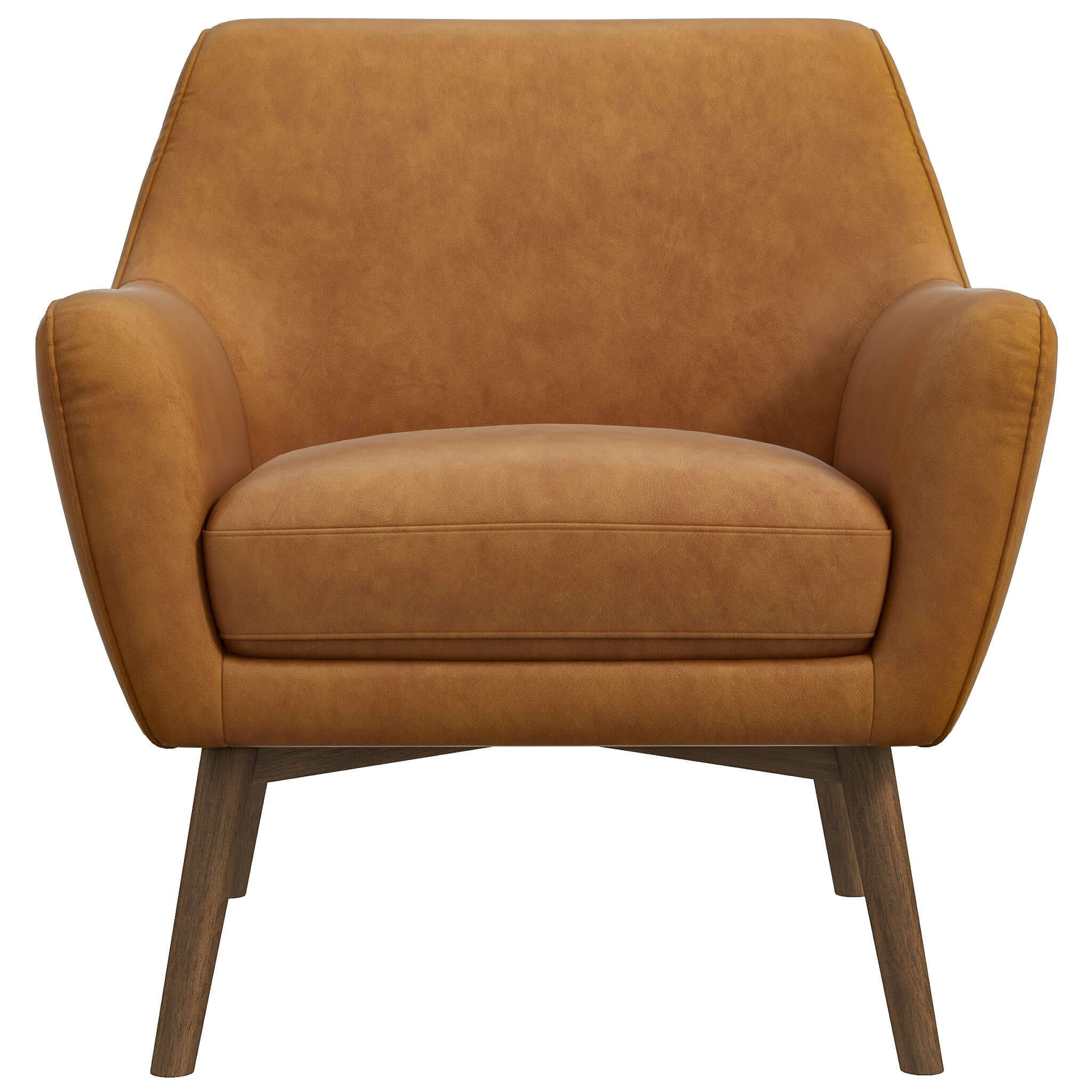 Palen Tan Leather Lounge Chair - New York Modern Furniture
