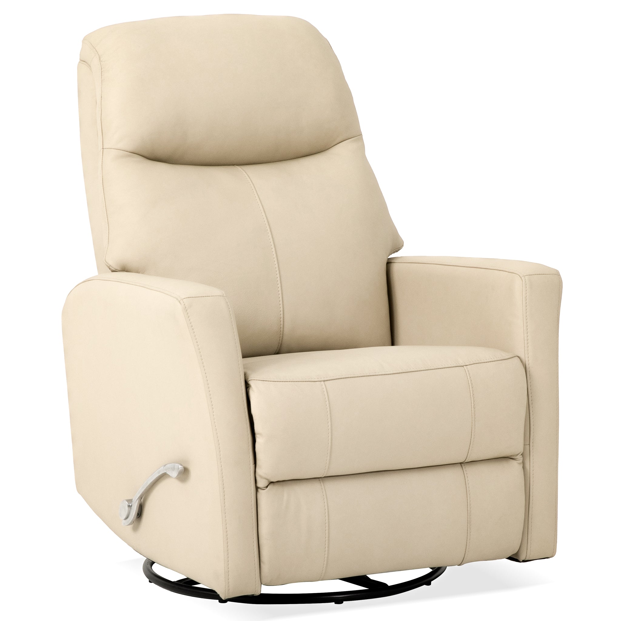 Rowan Leather Swivel Glider Recliner Chair - New York Modern Furniture