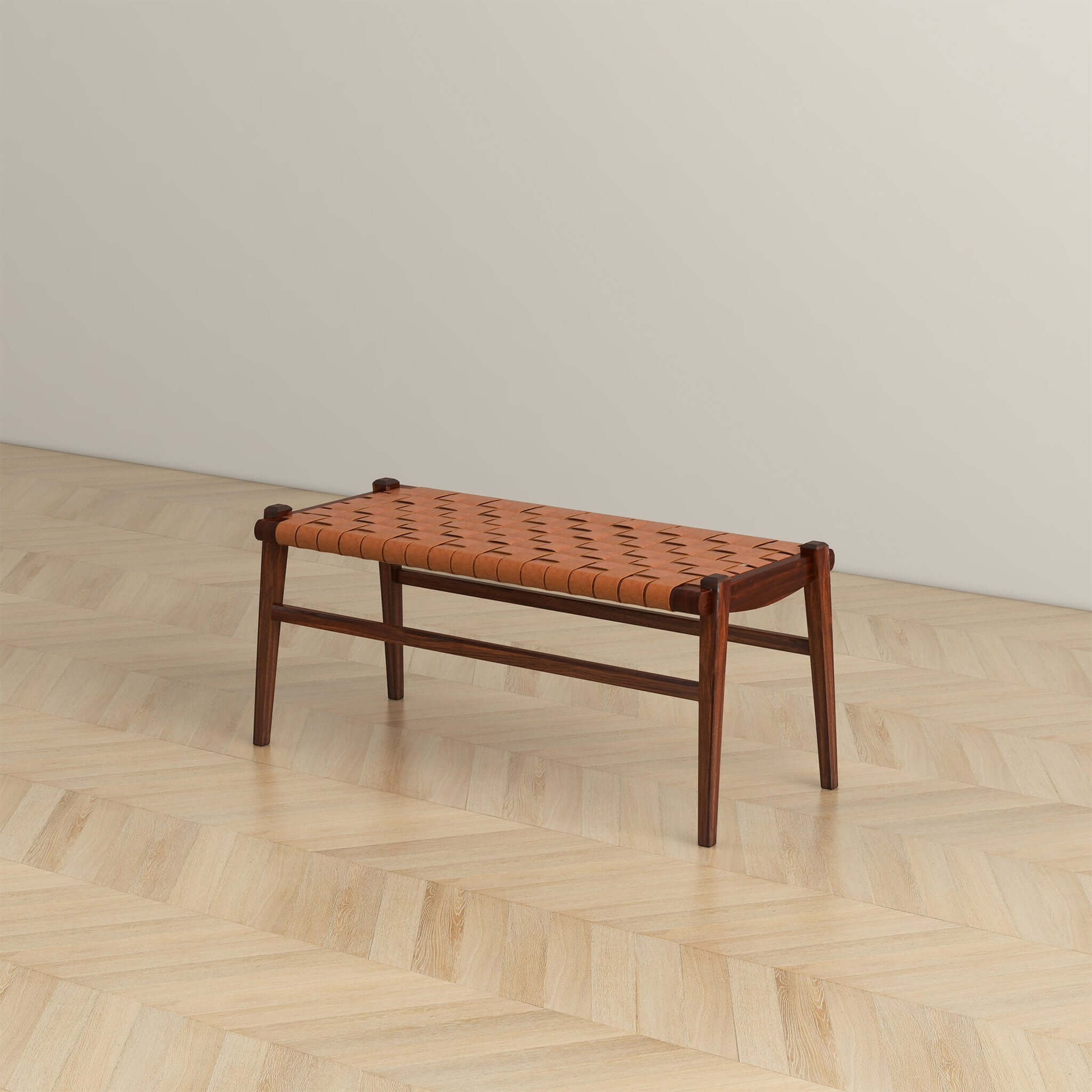 Saddle Leather Bench - New York Modern Furniture