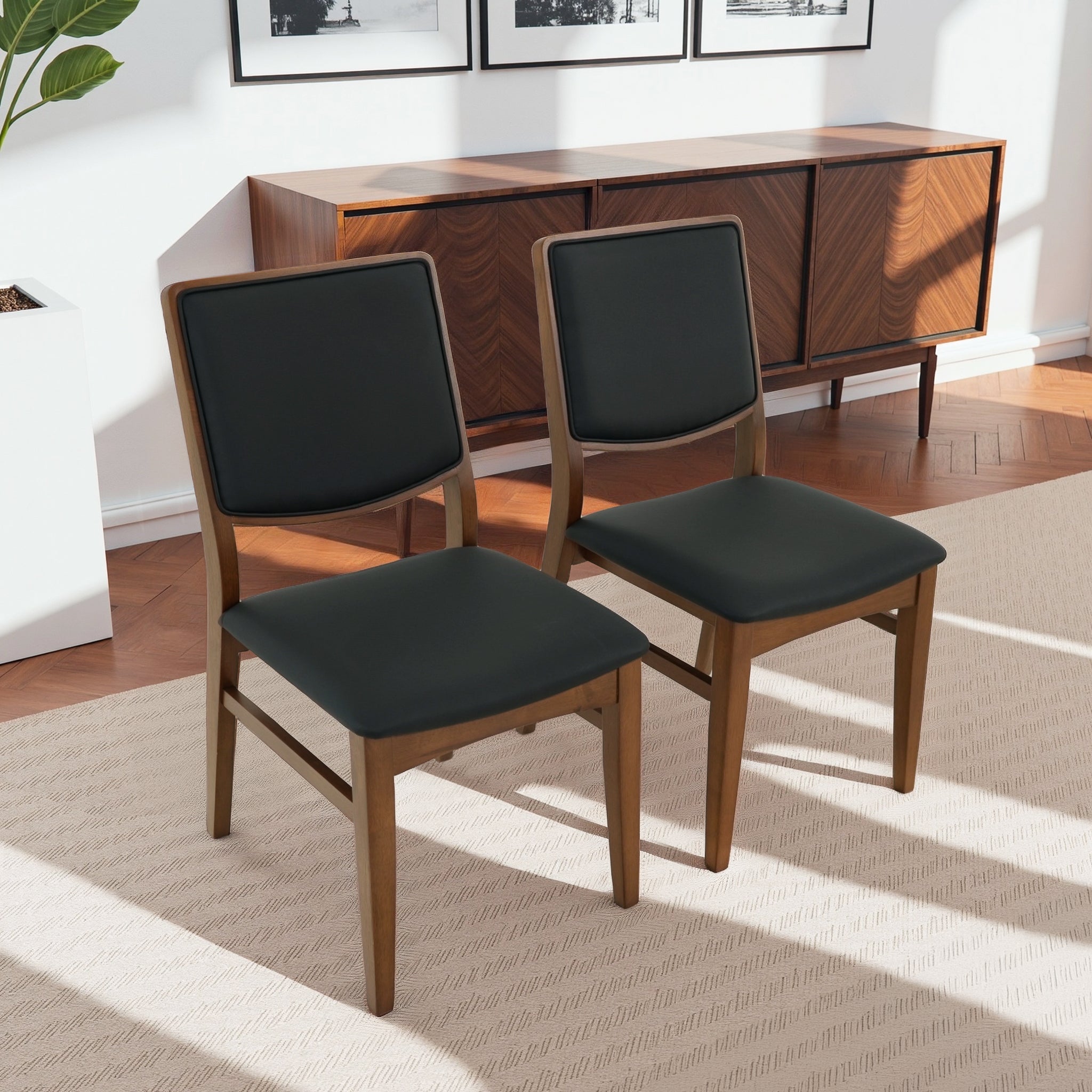 Sienna Vegan Leather Dining Chair - Set of 2