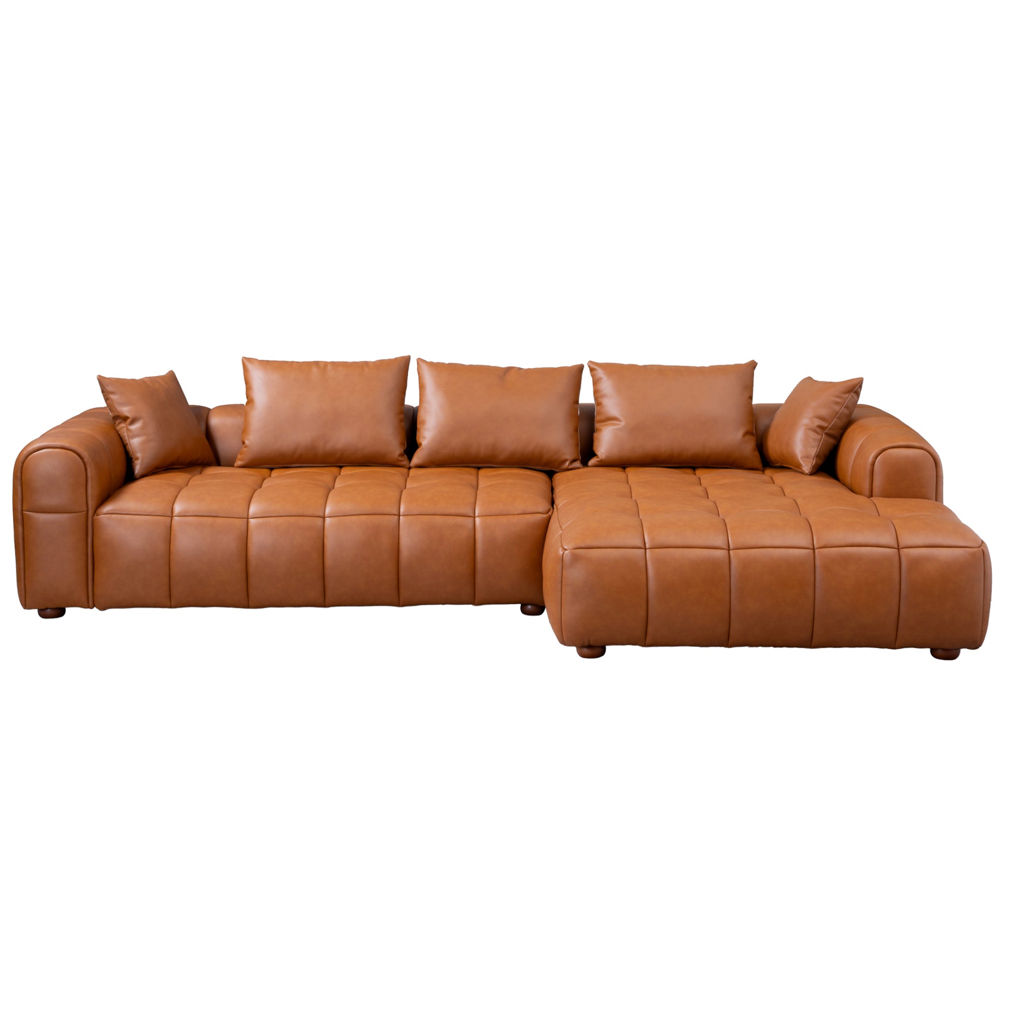 Sofia Composite Leather Sectional Sofa - New York Modern Furniture