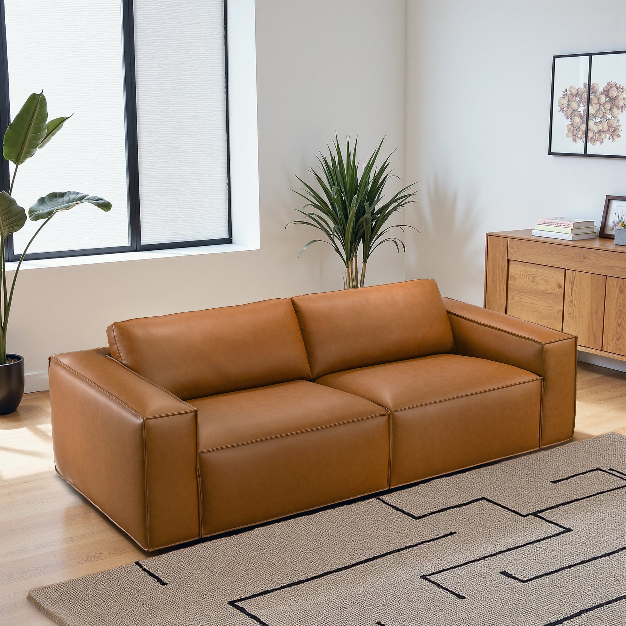 Vernon Vegan Leather Sofa - New York Modern Furniture