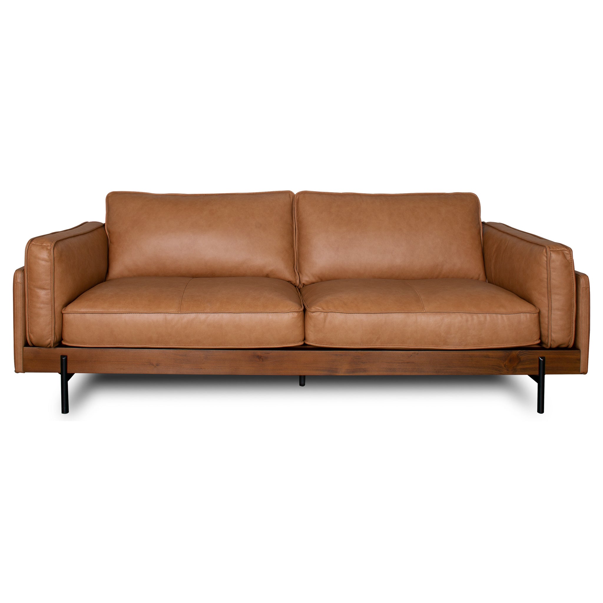 Visalia Modern Leather Sofa with Sustainable Materials - New York Modern Furniture