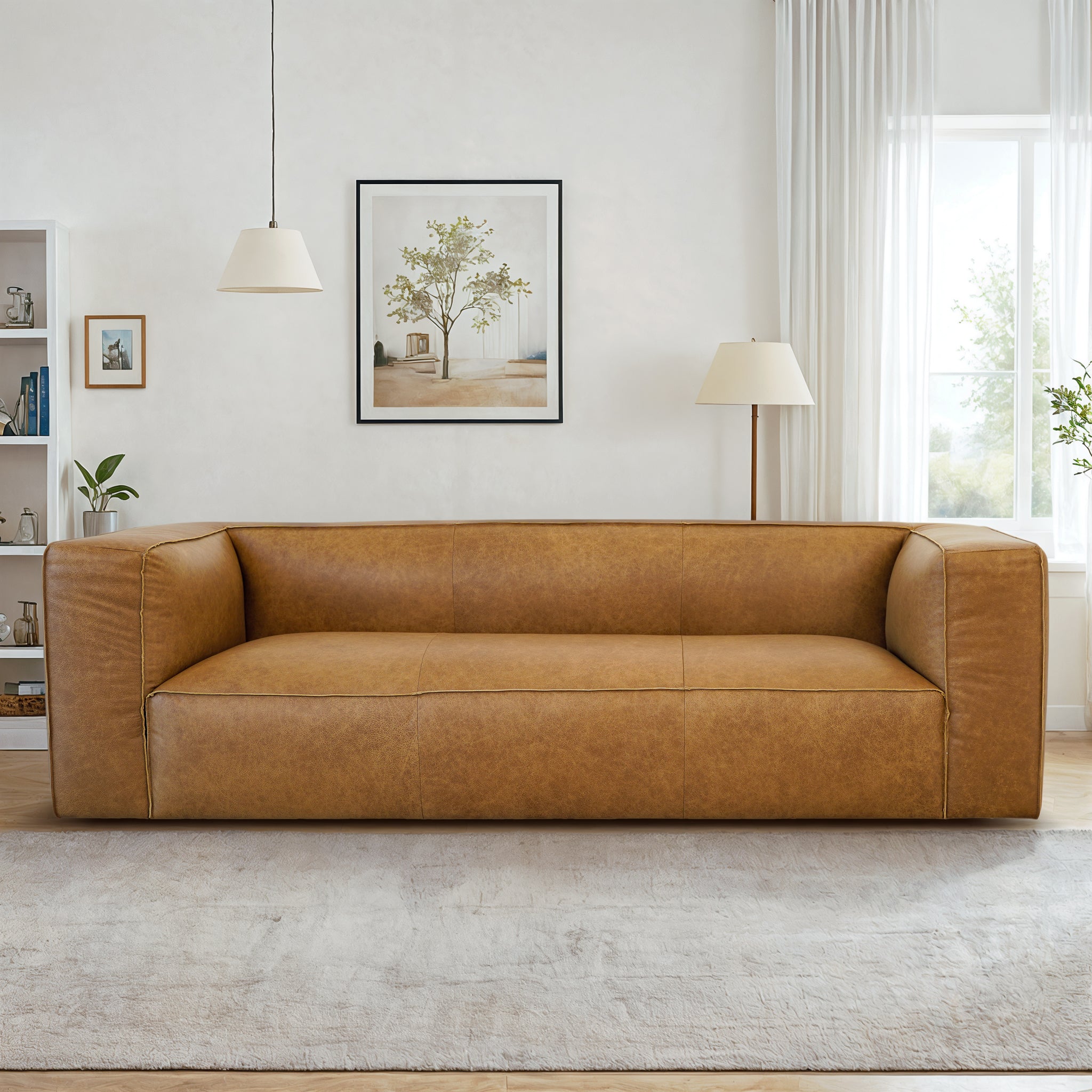 Warren Leather Sofa - New York Modern Furniture