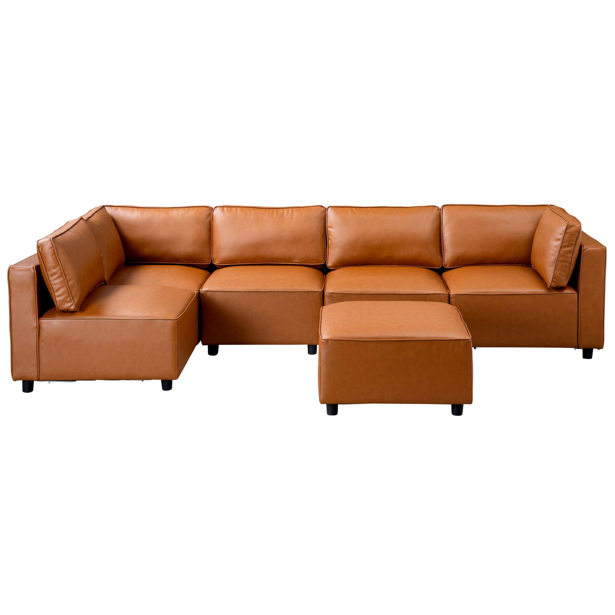 Wilton Vegan Leather Modular Sofa - New York Modern