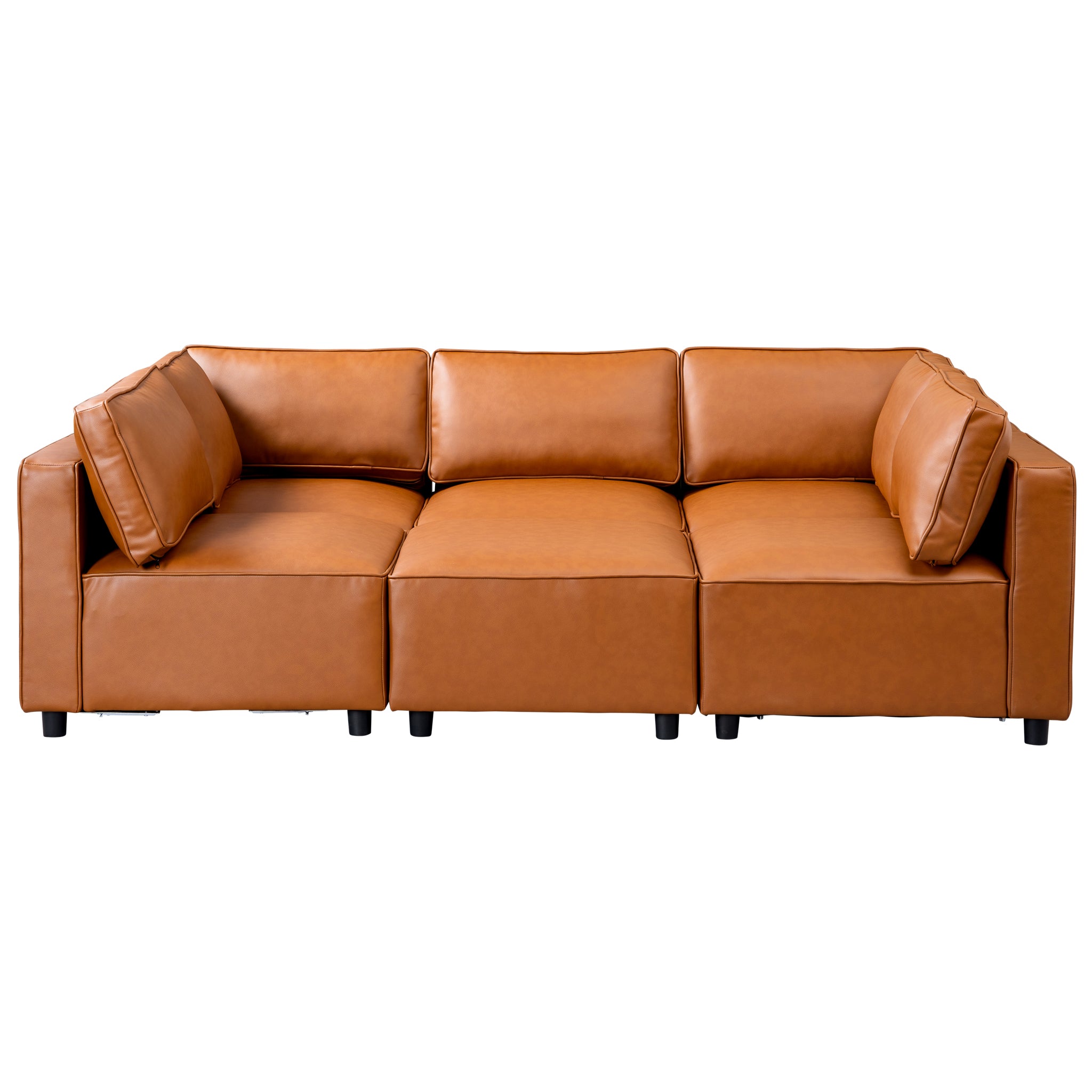 Wilton Vegan Leather Modular Sofa - New York Modern