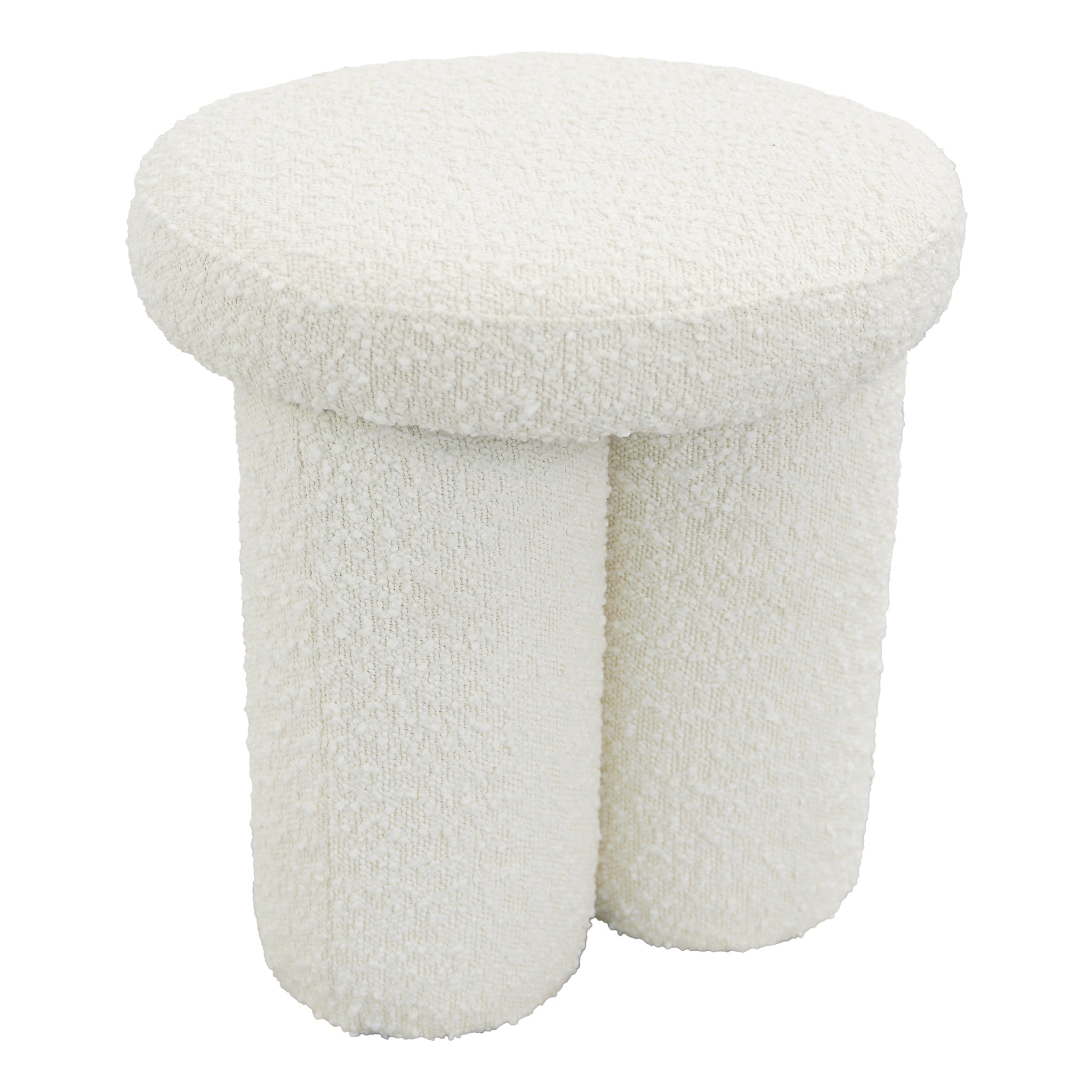 New York Modern Furniture - Perch Ivory Boucle Stool