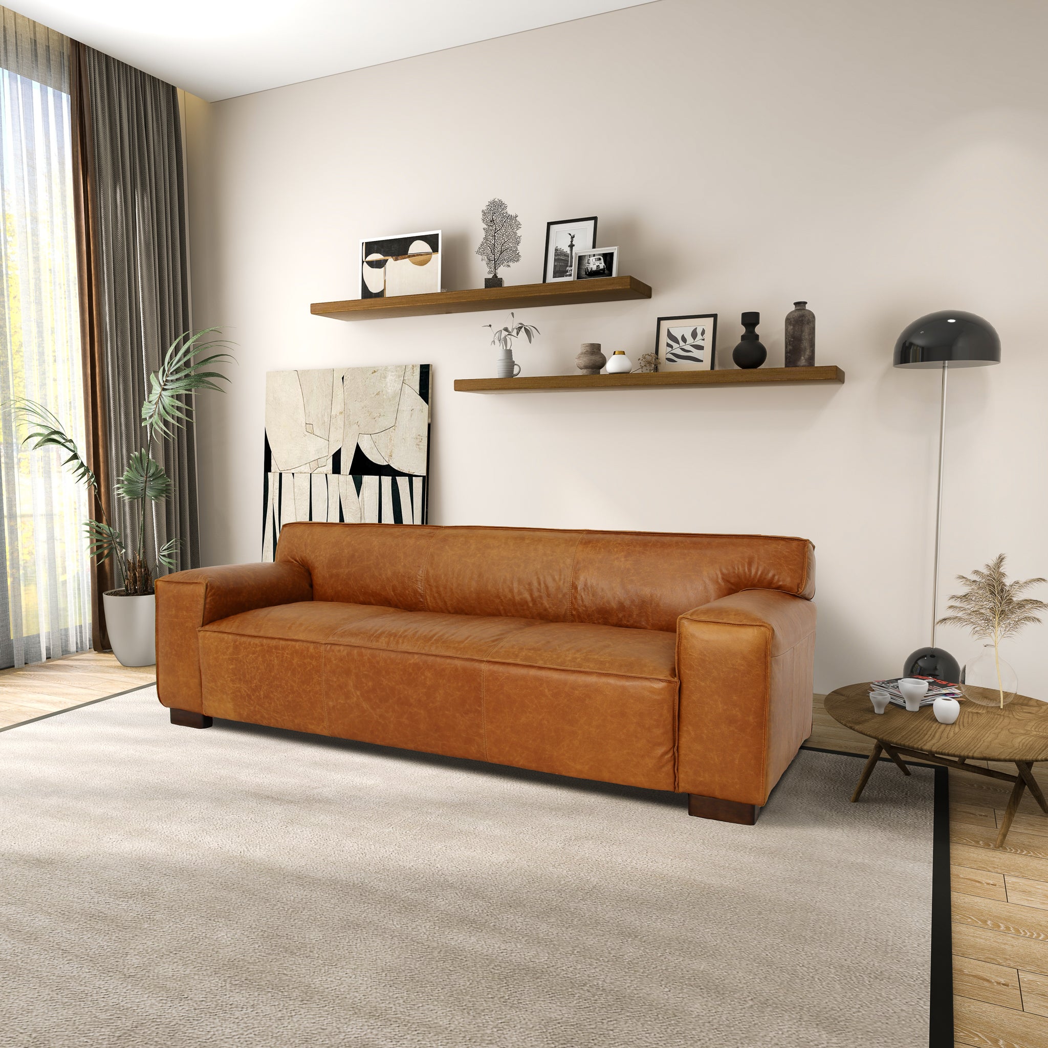 Amelie Leather Sofa