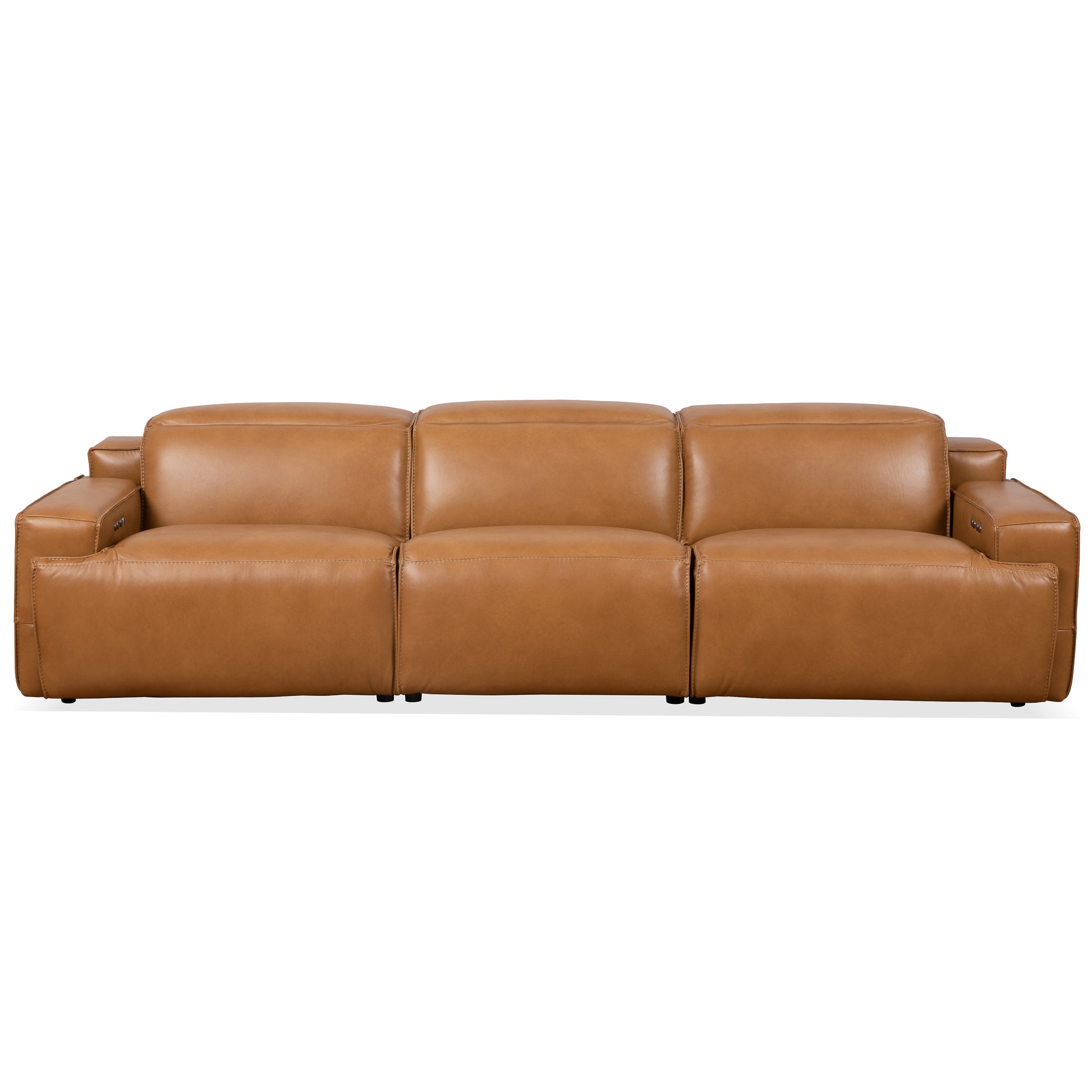 Lucas Leather Triple PWR Recliner Sofa