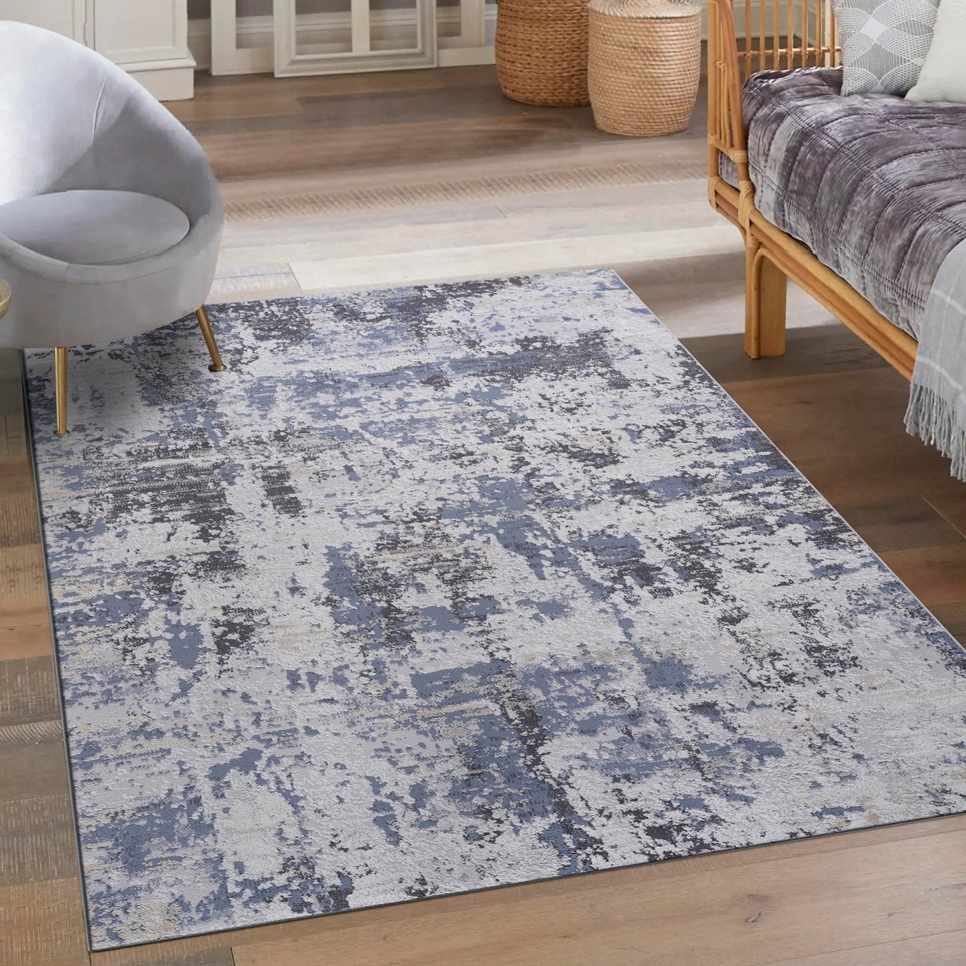 Payas Grey Denim Rug Size 7'9'' x 10'