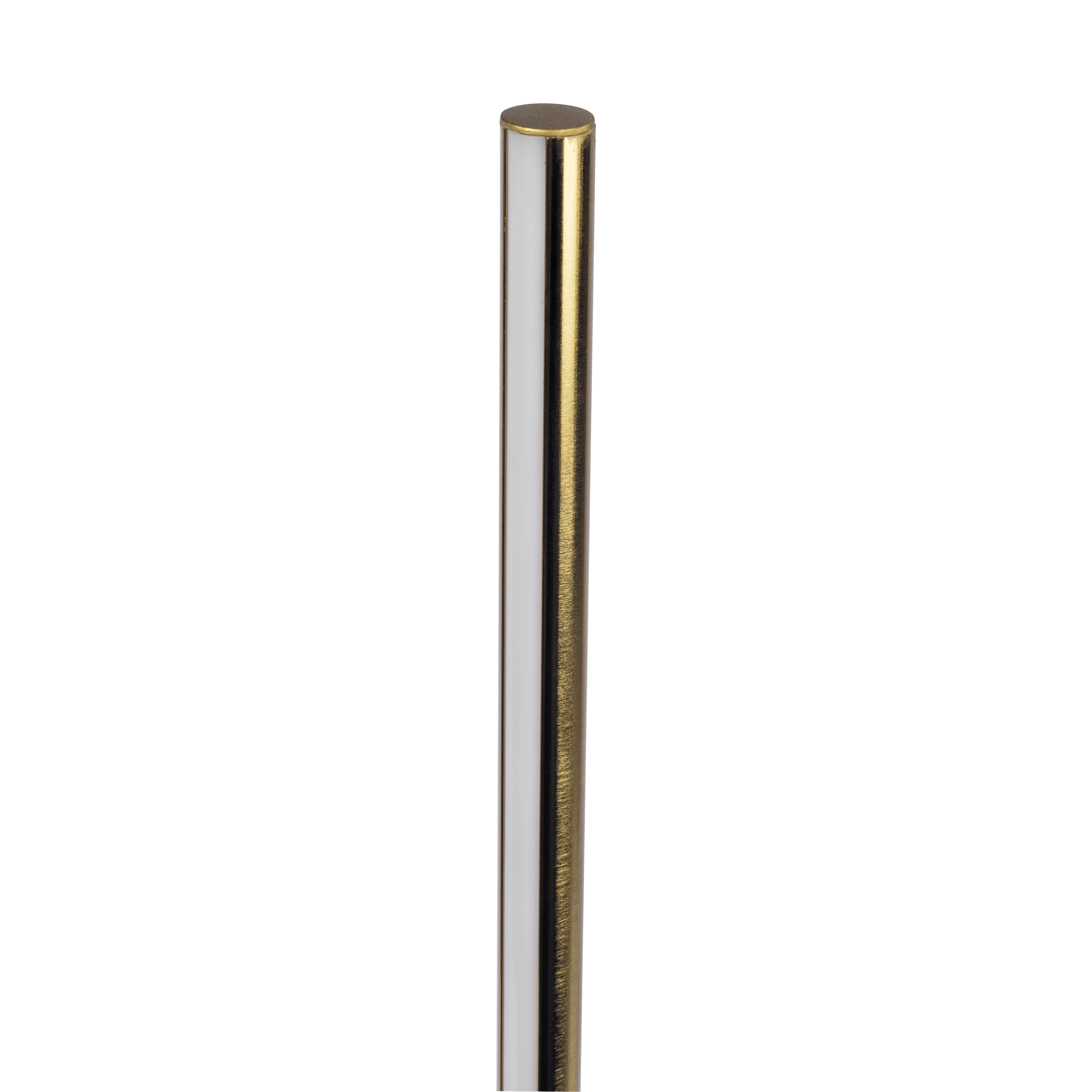 Nadia Brassed Gold LED Floor Lamp with On/Off Switch Faux Marble Base