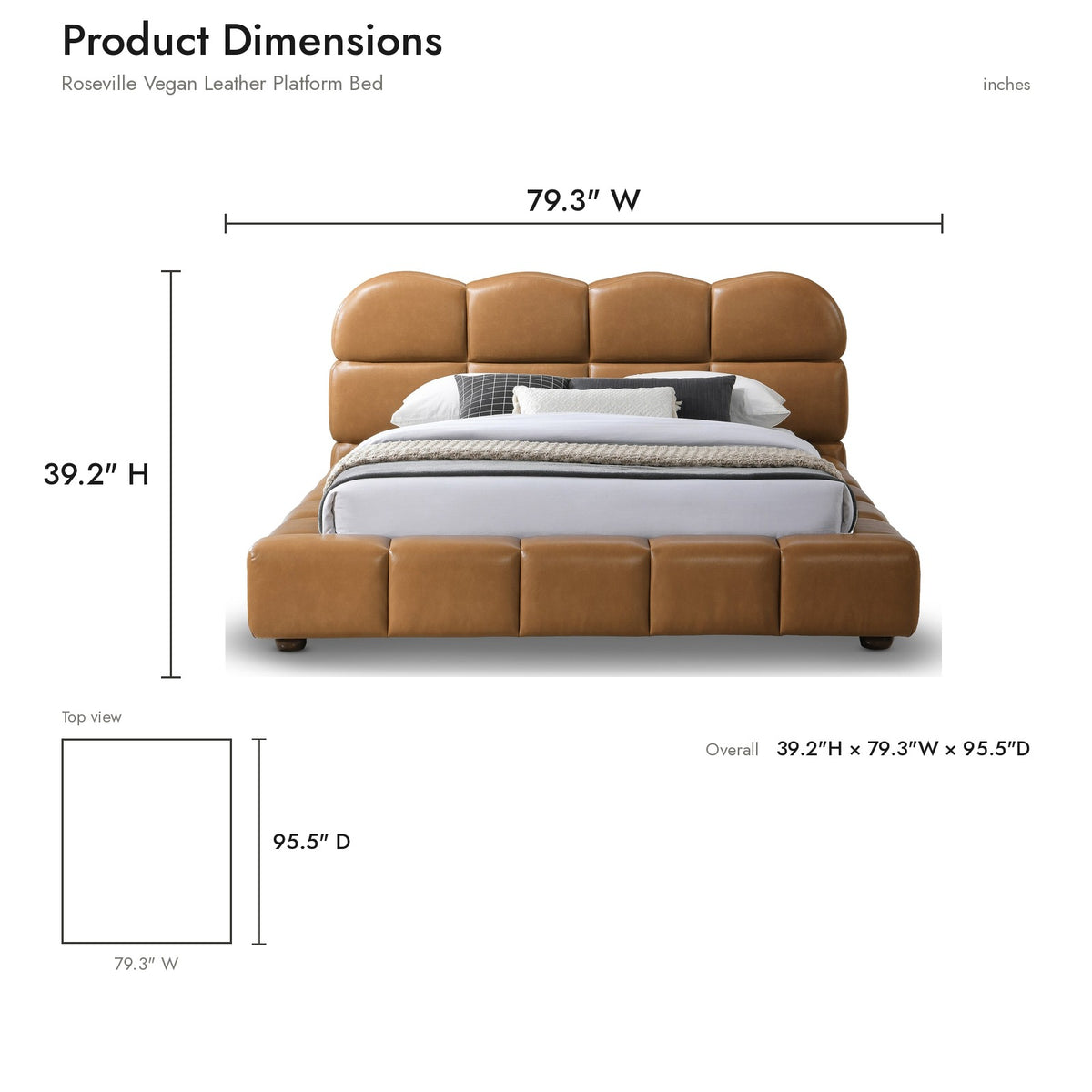 Product dimensions diagram